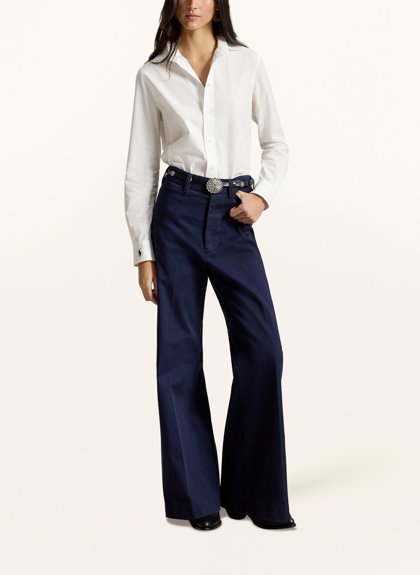 POLO RALPH LAUREN Shirt blouse: WHITE