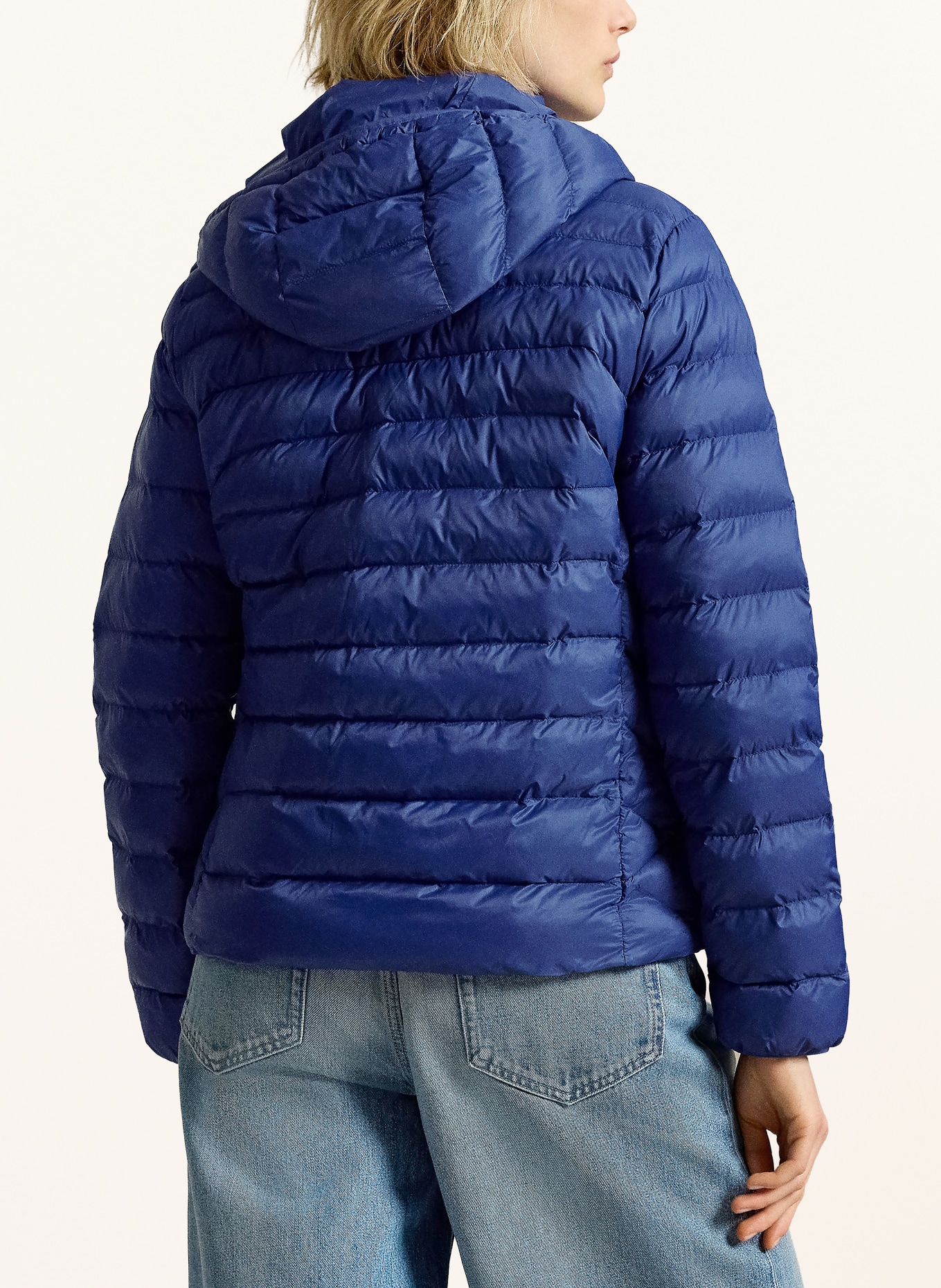 POLO RALPH LAUREN Kurtka pikowana z odpinanym kapturem: NIEBIESKI