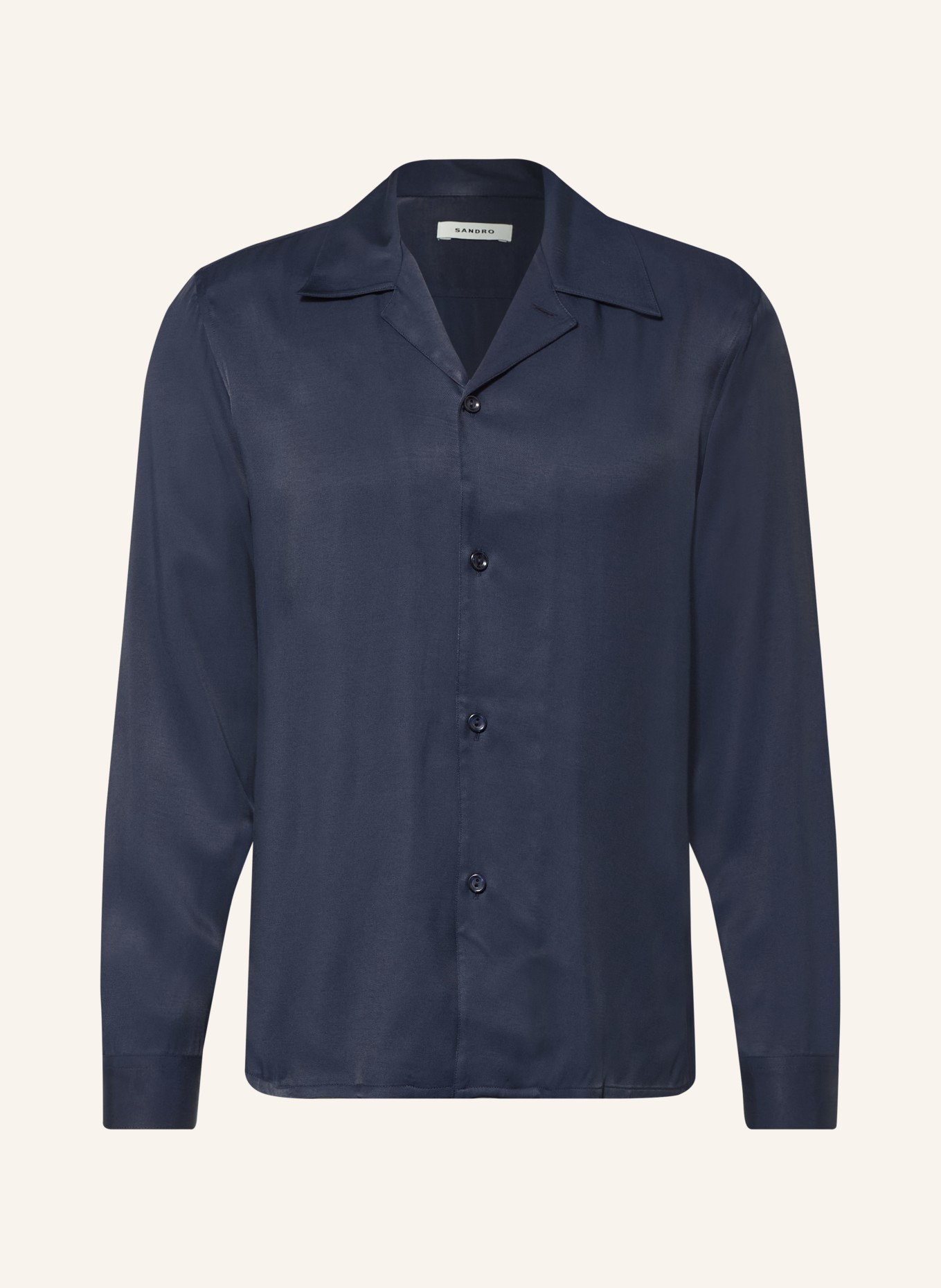 SANDRO Resorthemd Regular Fit: DUNKELBLAU
