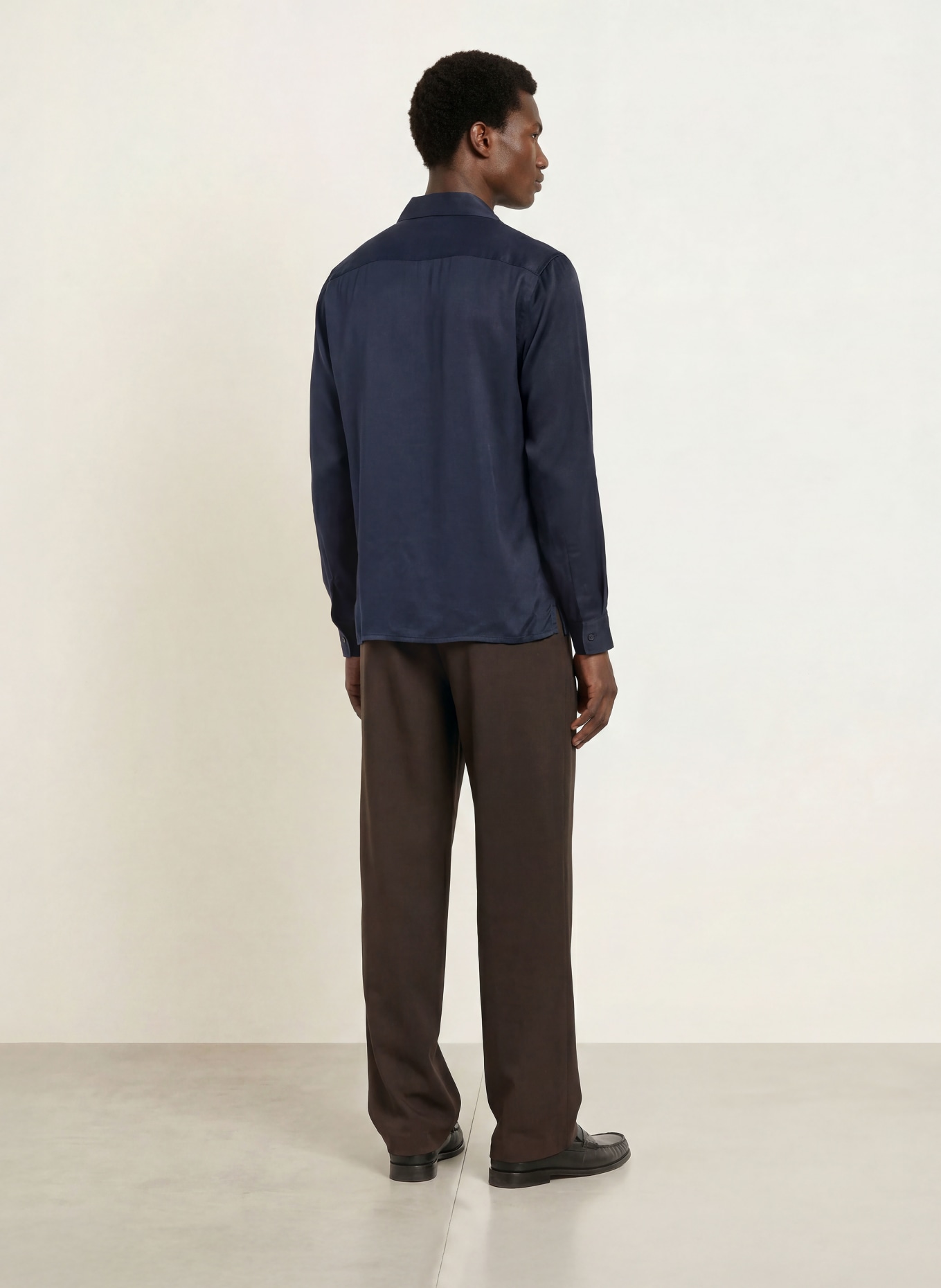 SANDRO Resorthemd Regular Fit: DUNKELBLAU