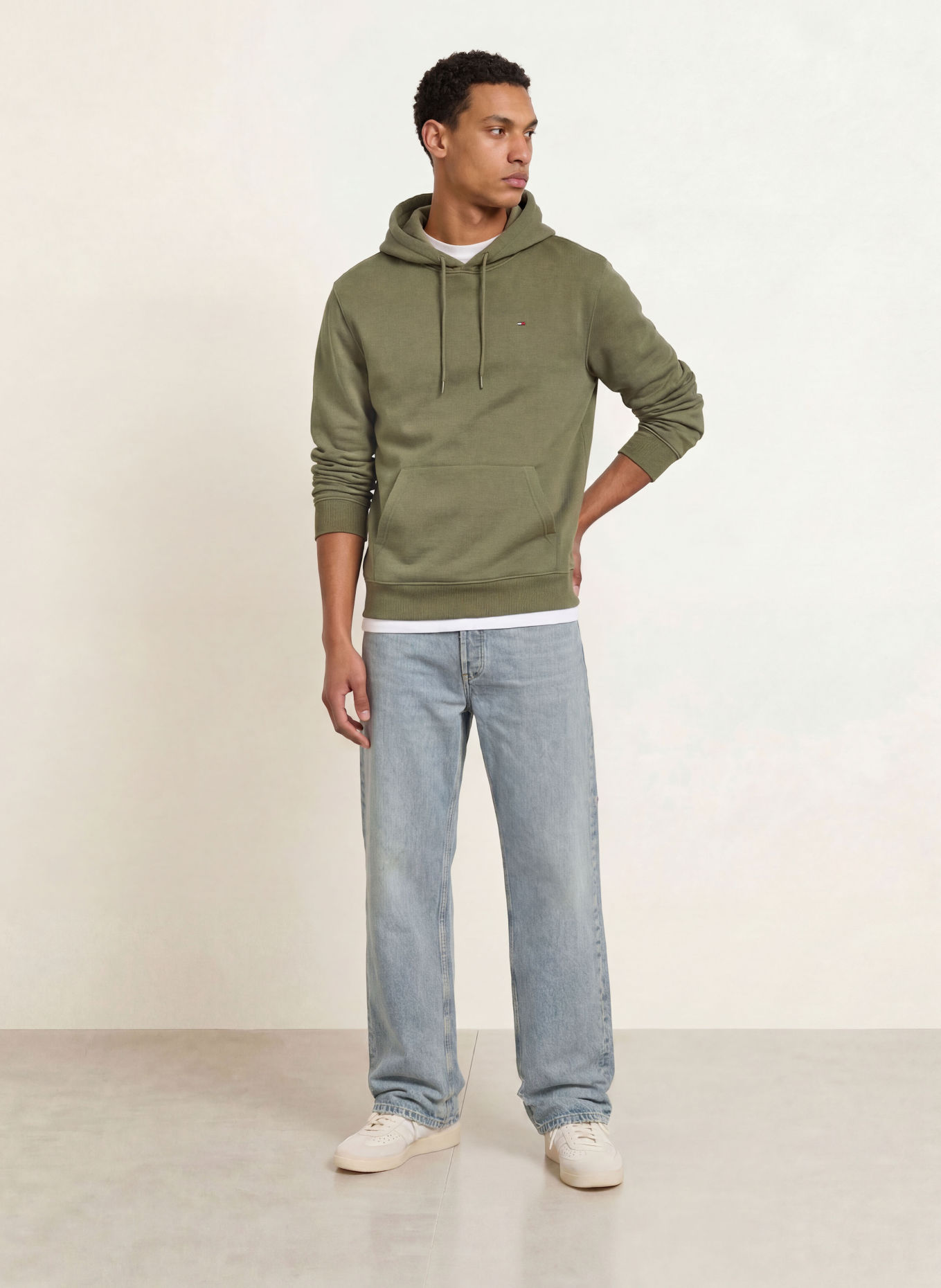 TOMMY JEANS Bluza z kapturem: ZIELONY
