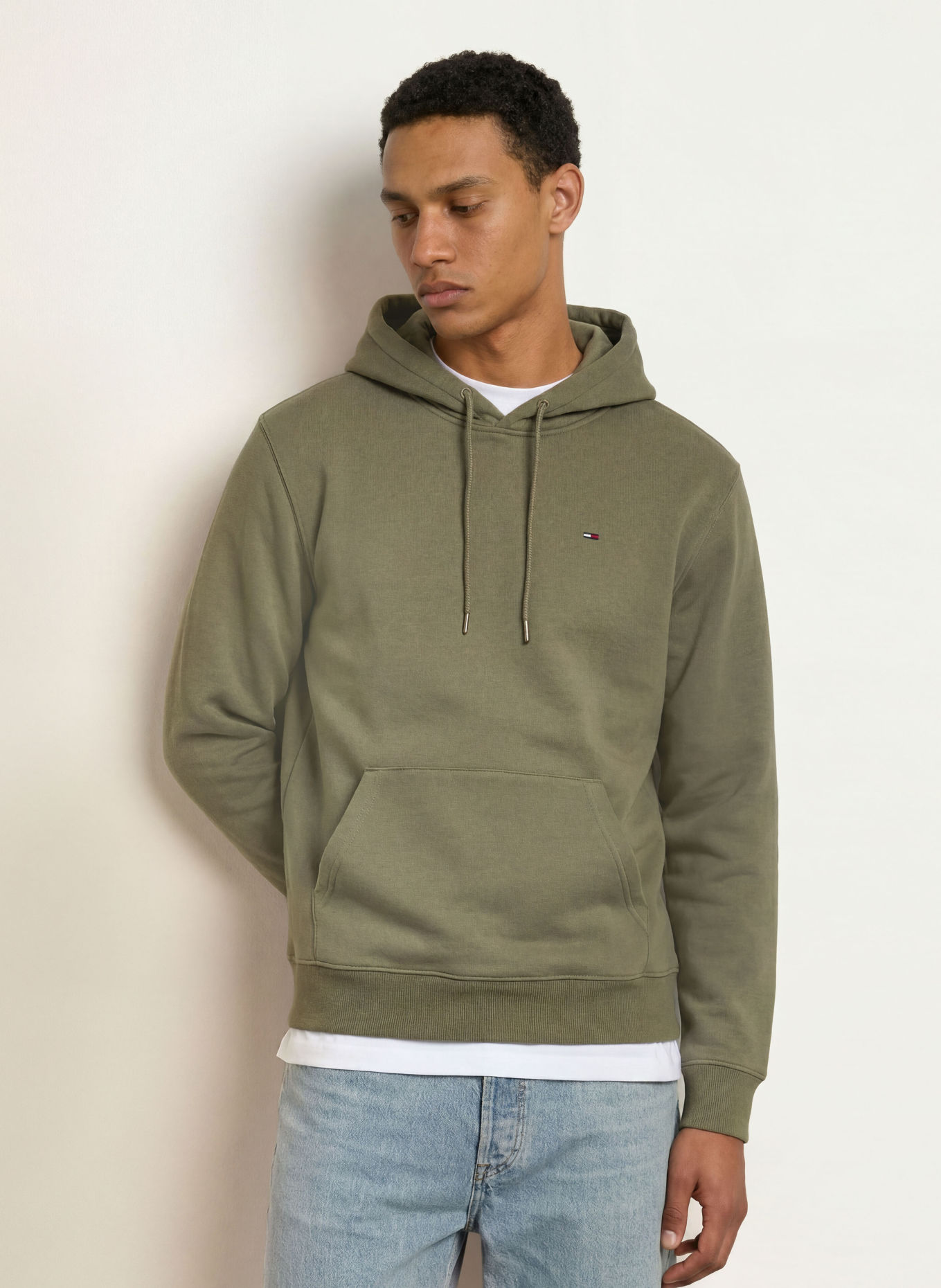 TOMMY JEANS Bluza z kapturem: ZIELONY