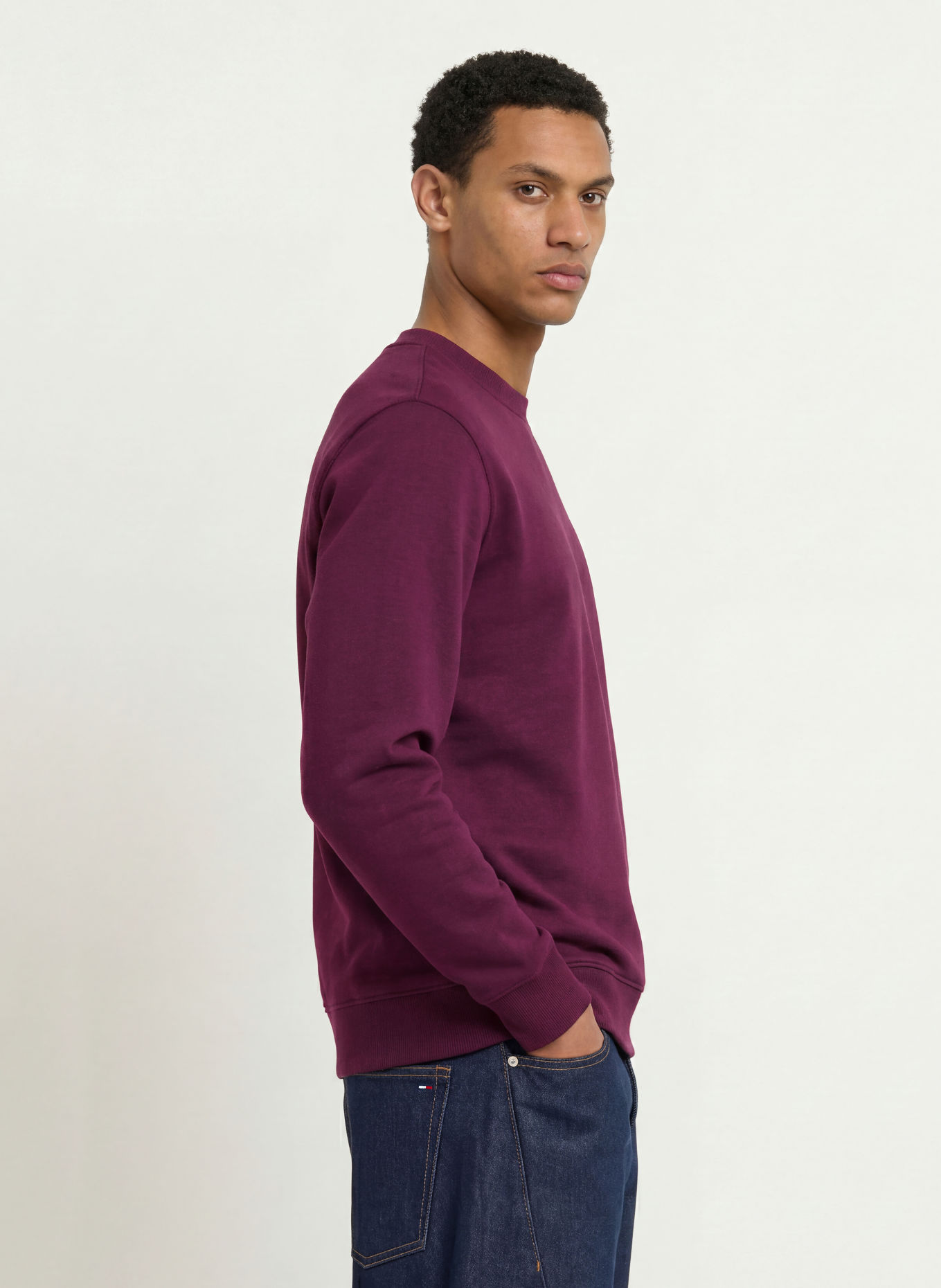 TOMMY JEANS Sweatshirt: DUNKELROT