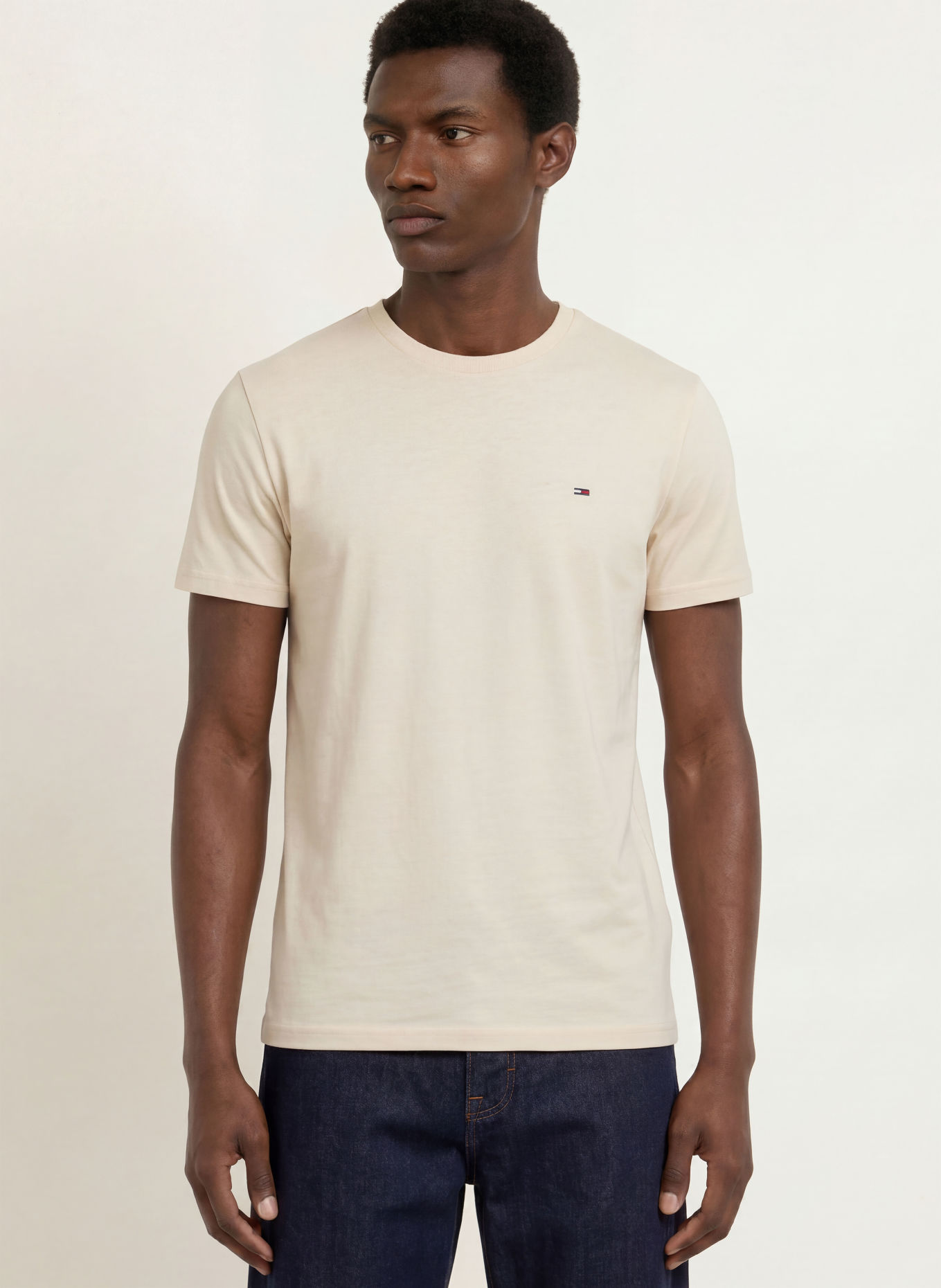 TOMMY JEANS T-Shirt: BEIGE