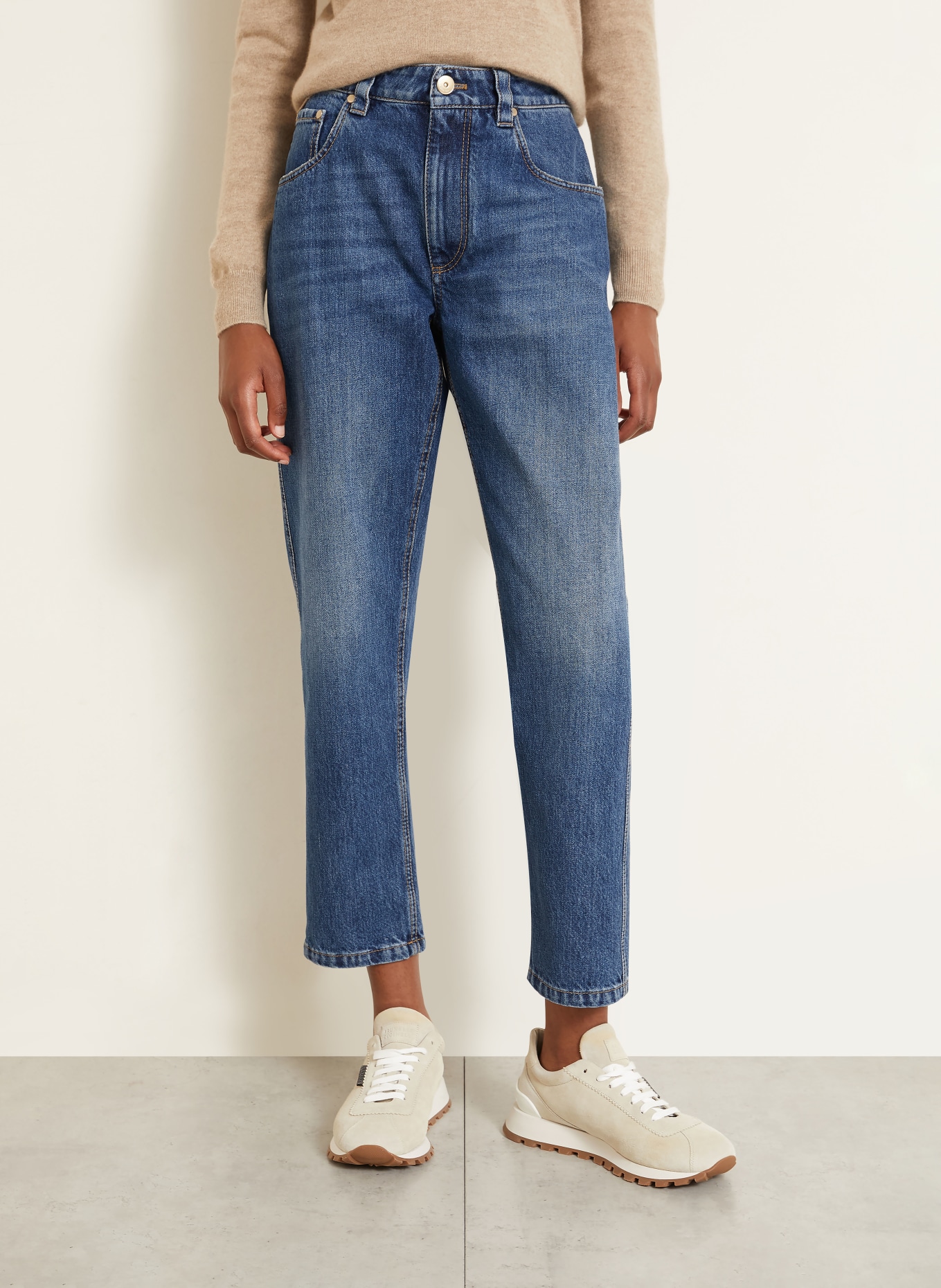 BRUNELLO CUCINELLI Straight Jeans: C9824 HERITAGE BLUE DENIM