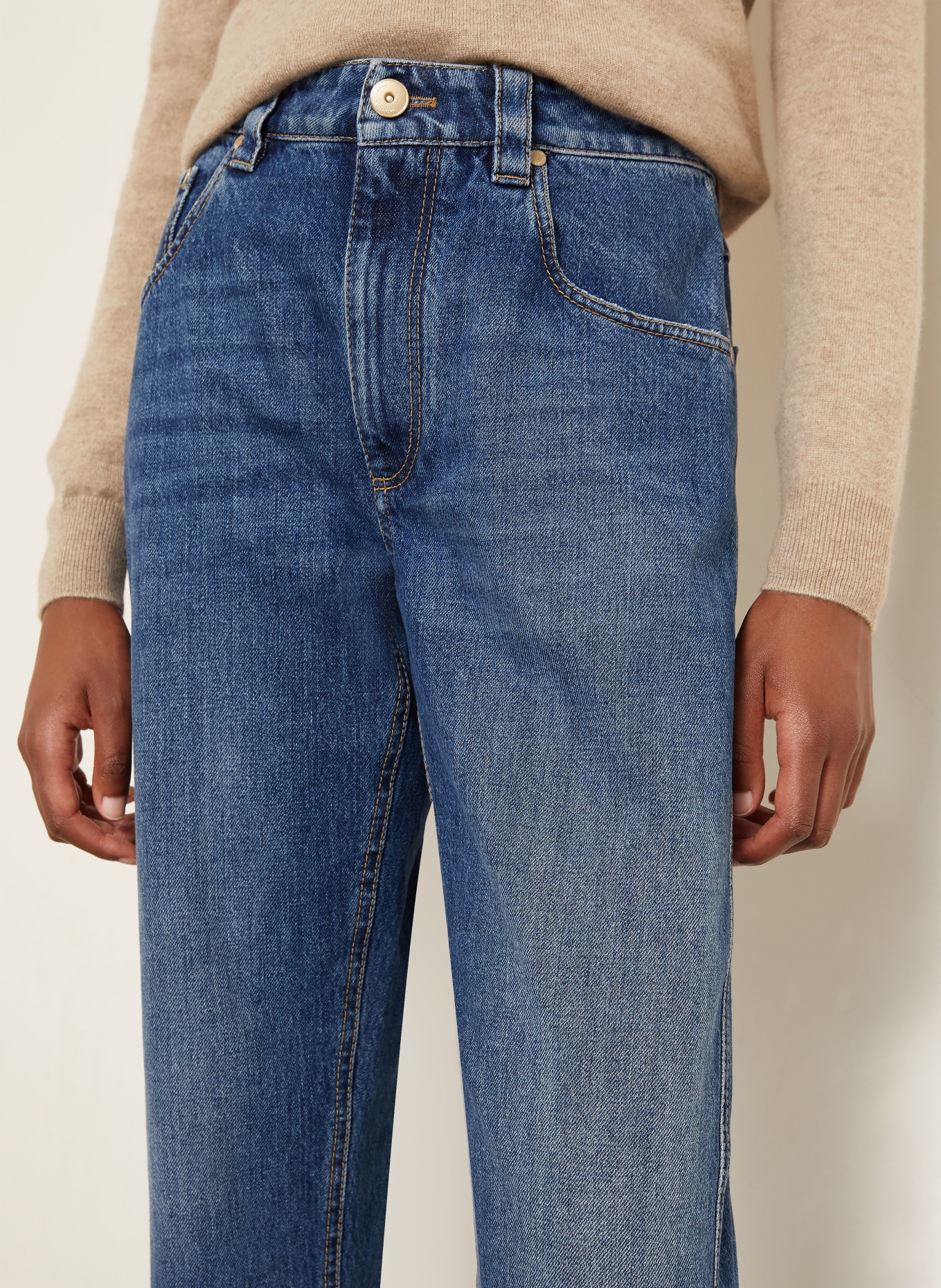 BRUNELLO CUCINELLI Straight Jeans: C9824 HERITAGE BLUE DENIM