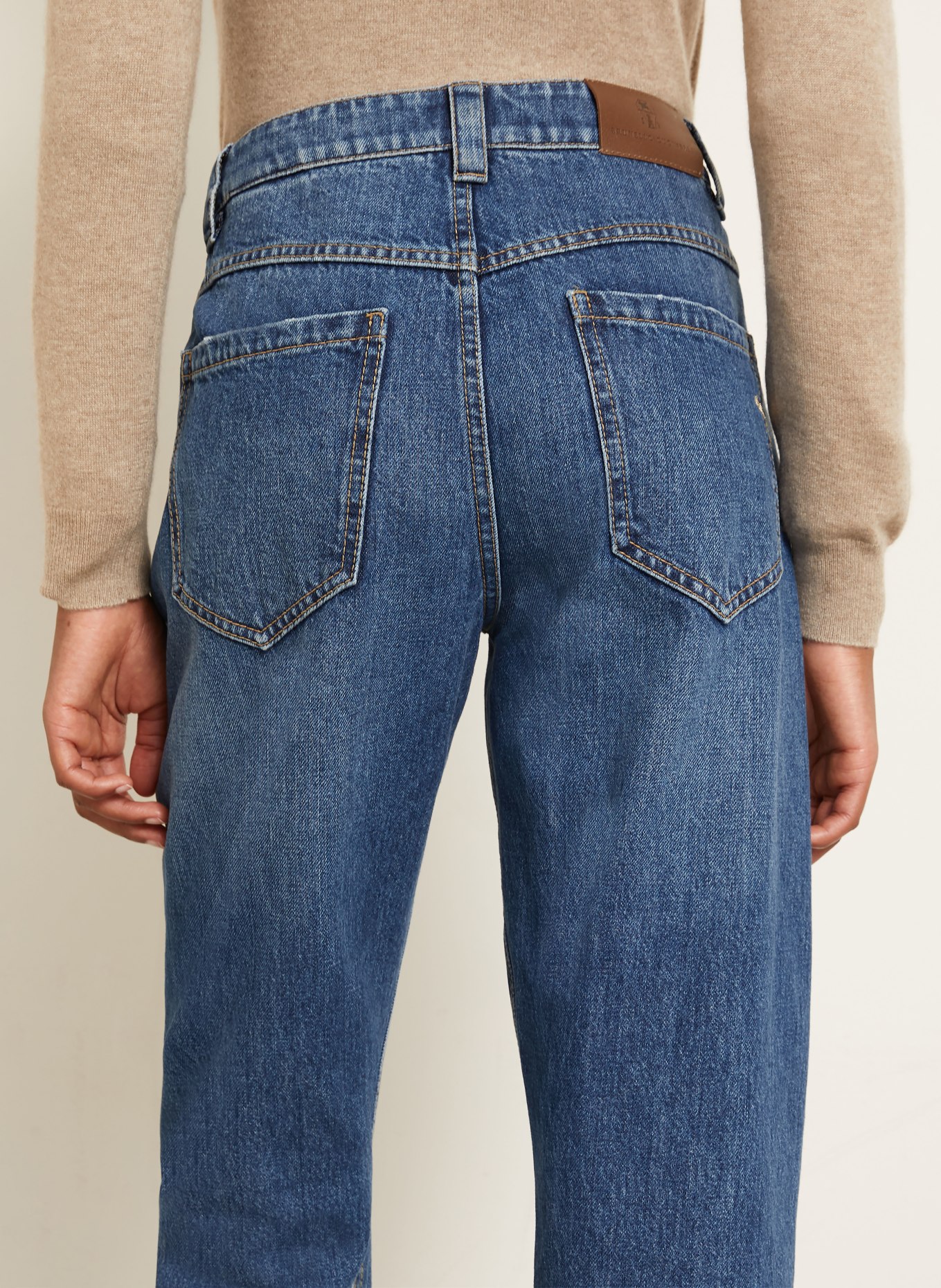 BRUNELLO CUCINELLI Straight Jeans: C9824 HERITAGE BLUE DENIM