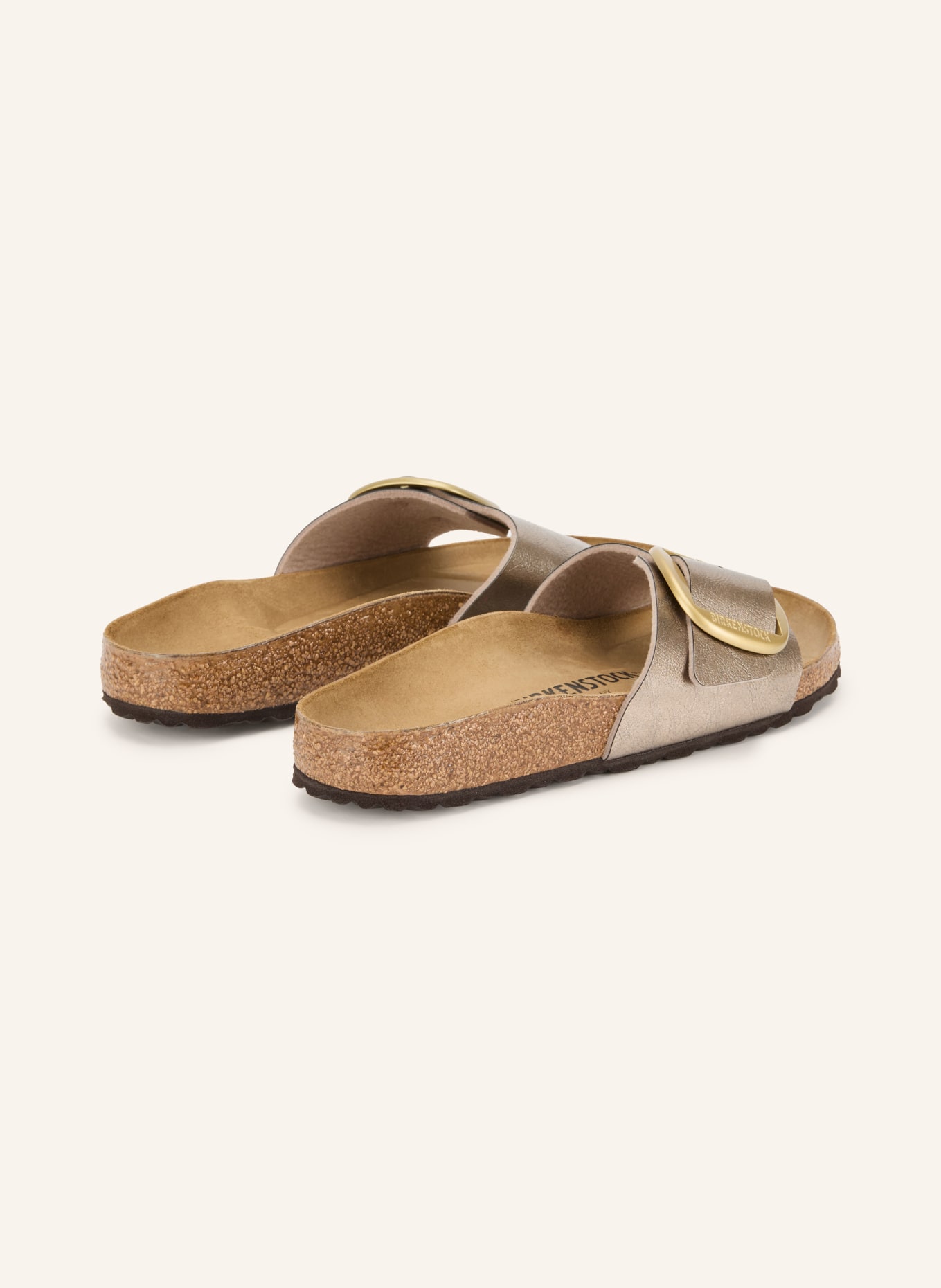 BIRKENSTOCK Pantoletten MADRID BIG BUCKLE: TAUPE / GOLD