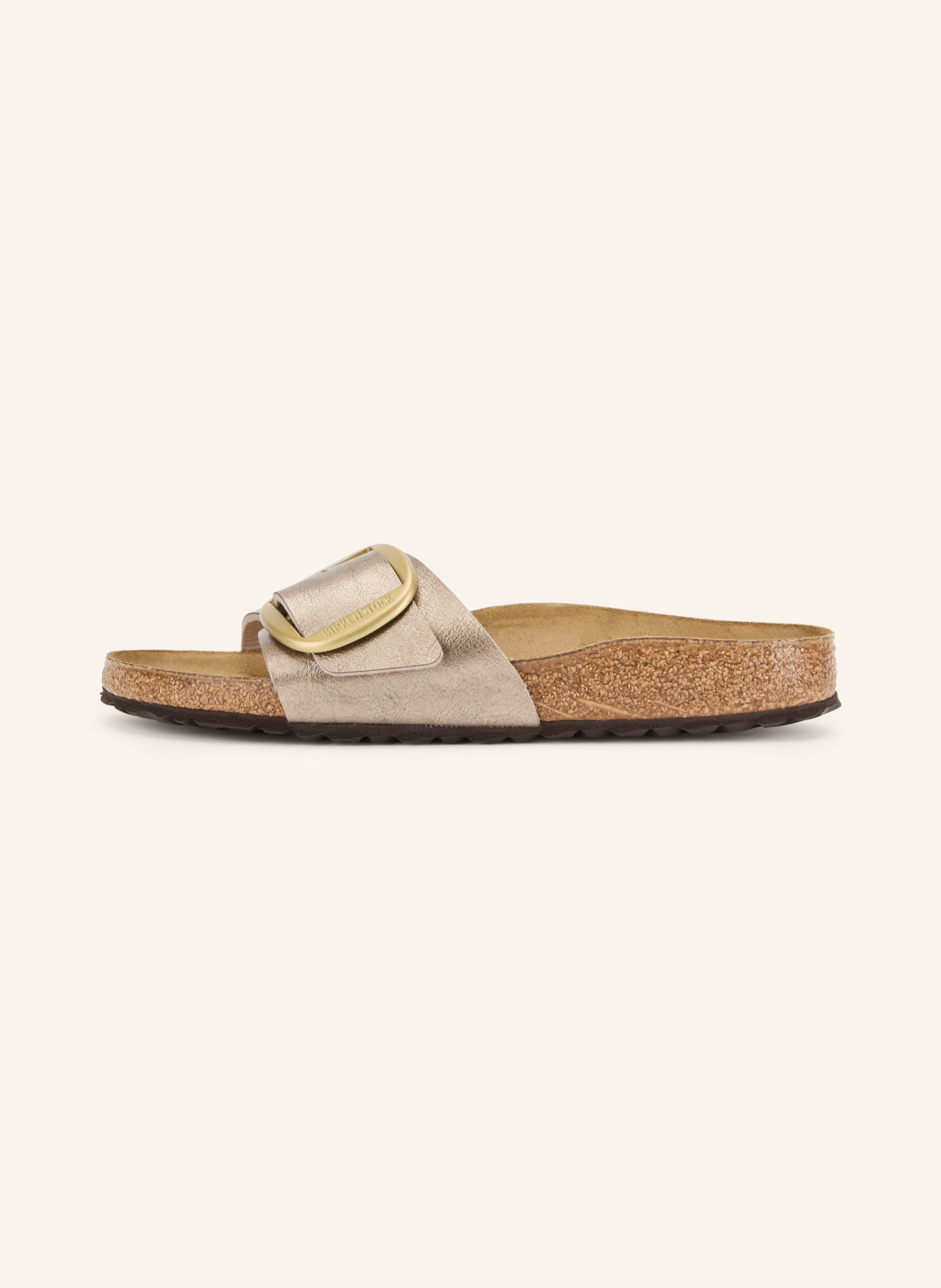 BIRKENSTOCK Pantoletten MADRID BIG BUCKLE: TAUPE / GOLD