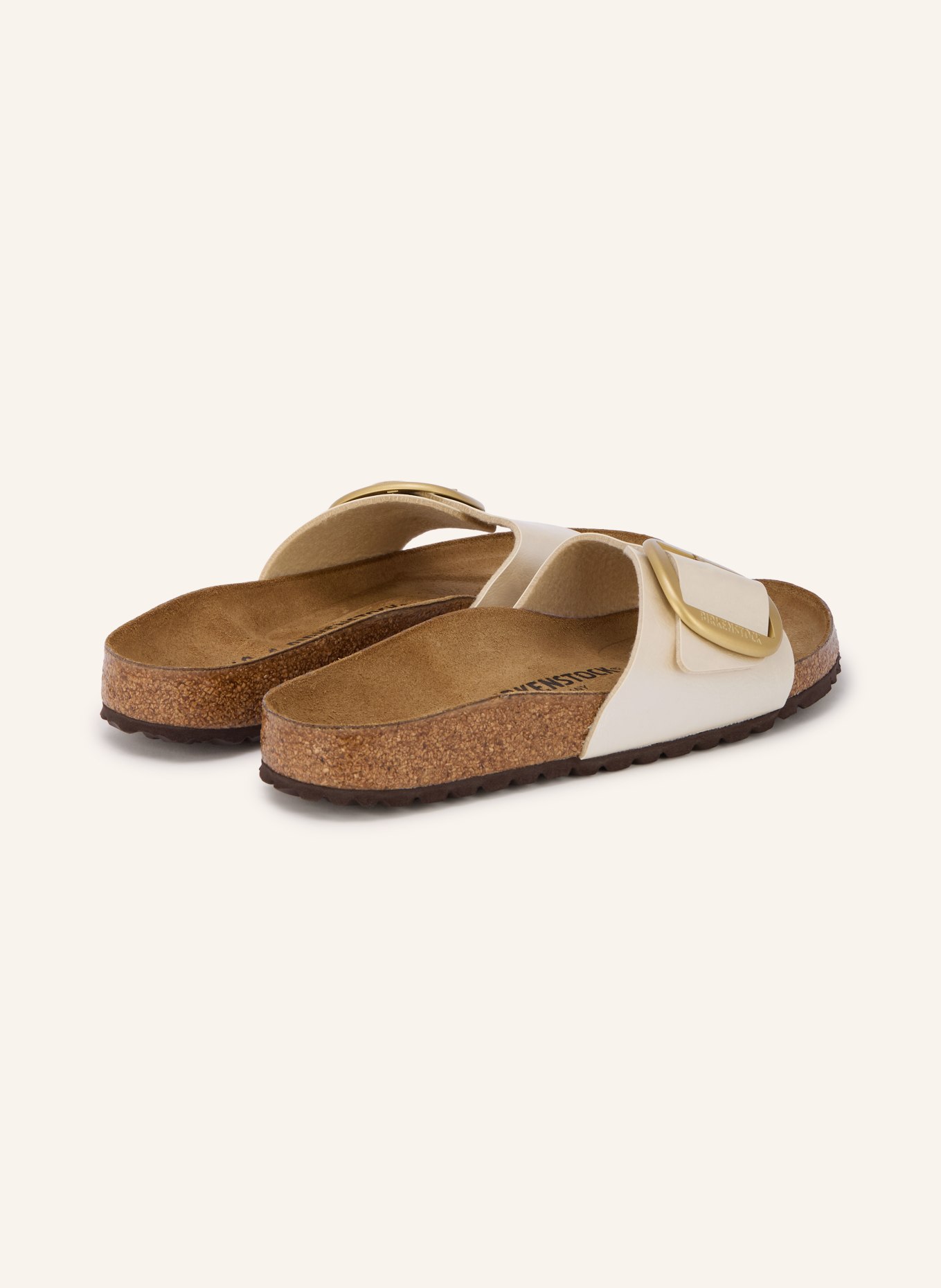 BIRKENSTOCK Pantoletten MADRID BIG BUCKLE: ECRU / GOLD