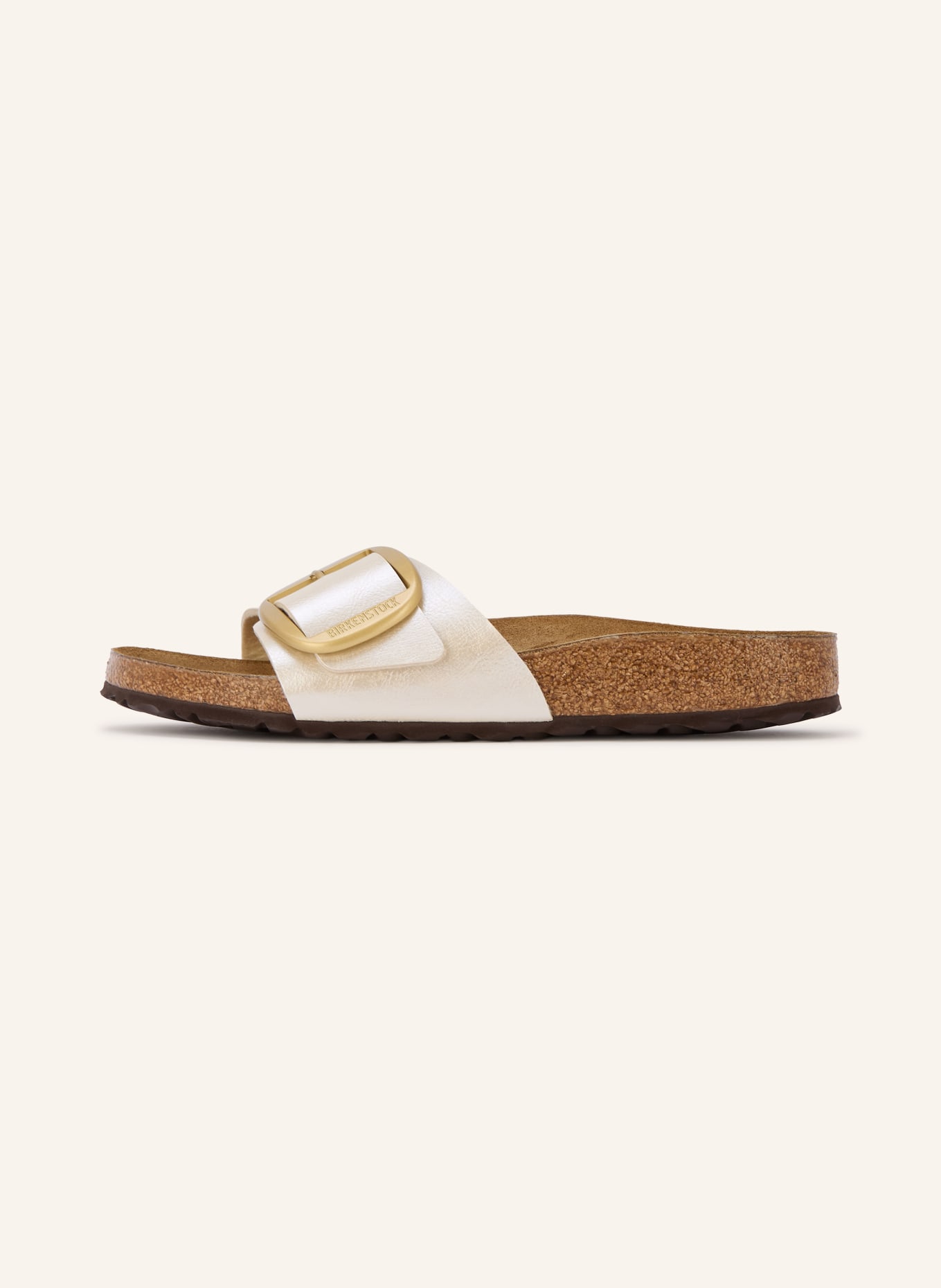 BIRKENSTOCK Pantoletten MADRID BIG BUCKLE: ECRU / GOLD