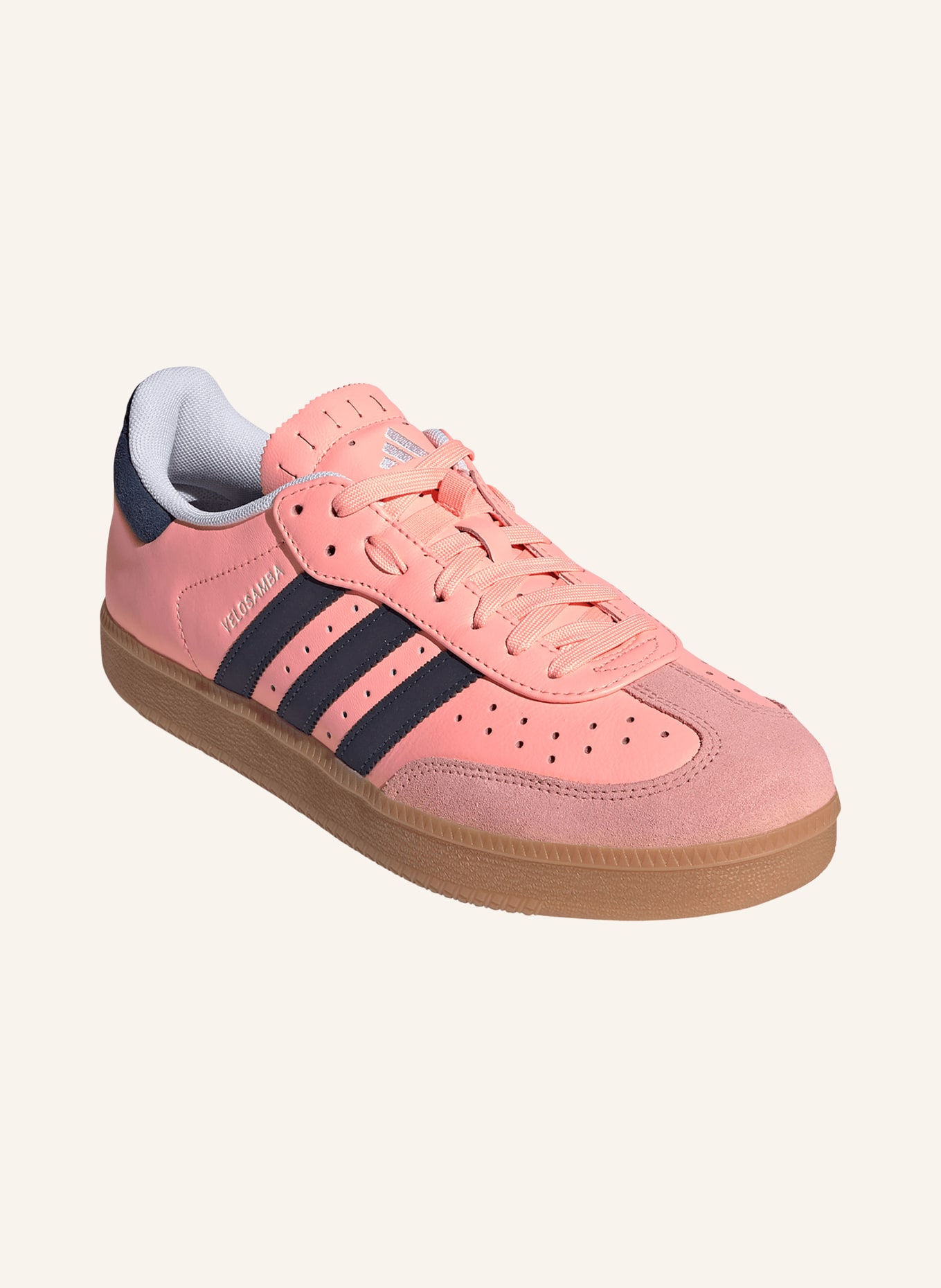 adidas Baskets VELOSAMBA LEA: ROUGE CLAIR / BLEU FONCÉ