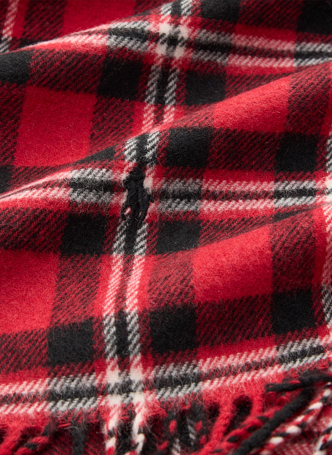 POLO RALPH LAUREN écharpe: ROUGE / NOIR