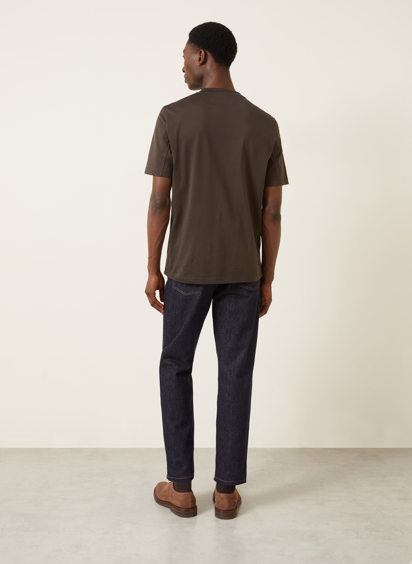 BRUNELLO CUCINELLI T-shirt: CIEMNOBRĄZOWY