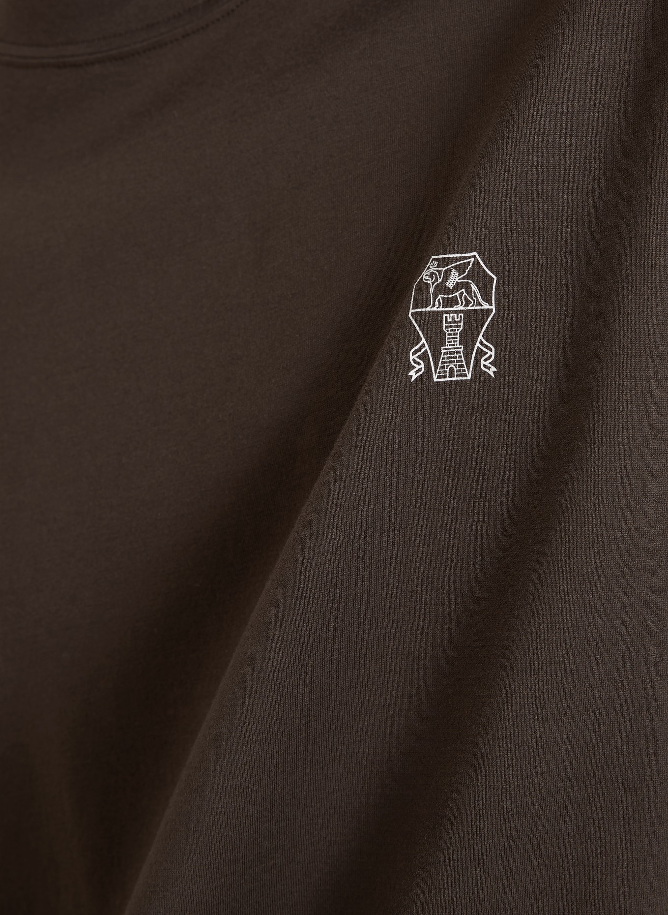 BRUNELLO CUCINELLI T-shirt: CIEMNOBRĄZOWY