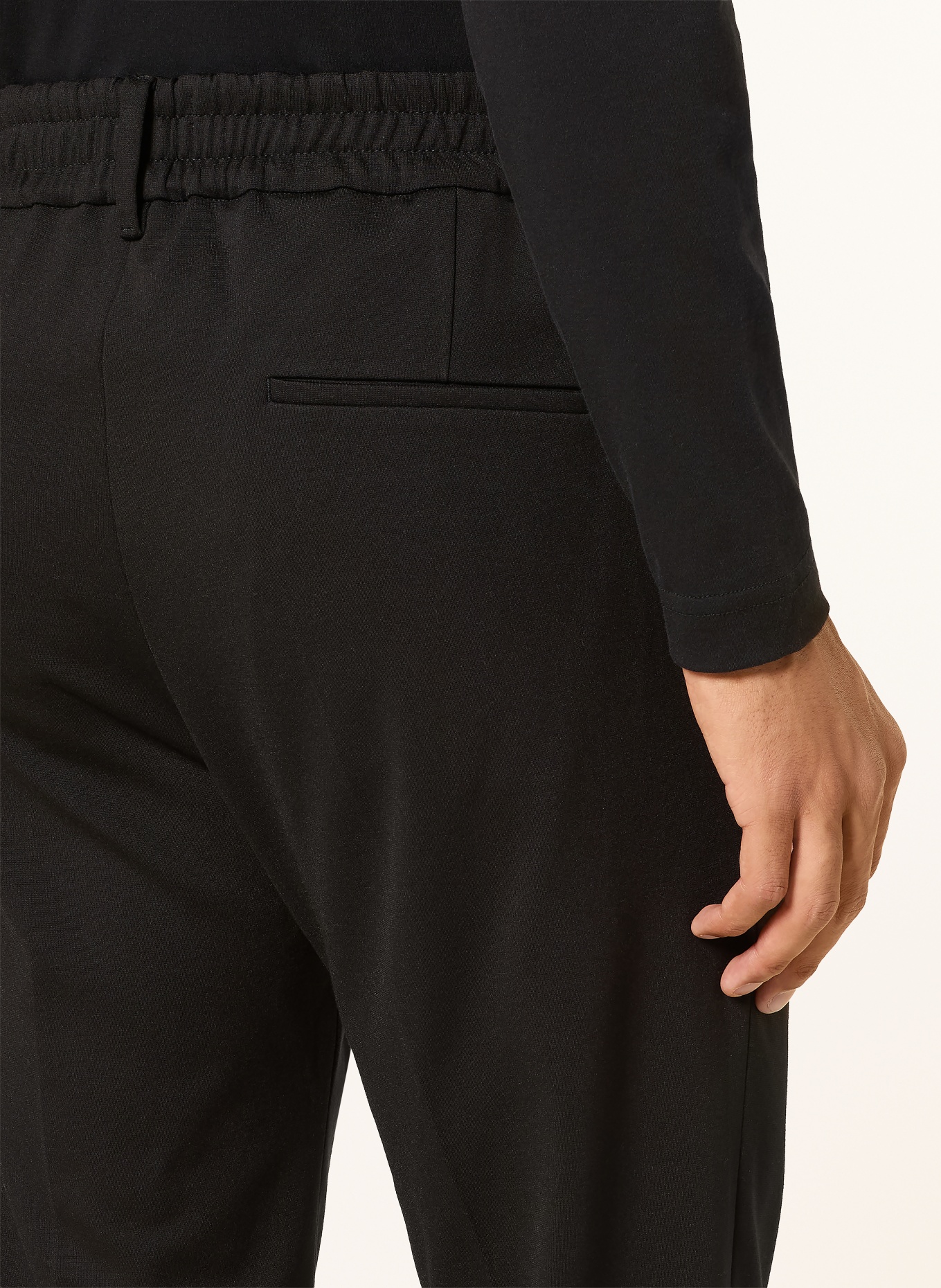 DRYKORN Pantalon de costume CHASY style jogging coupe extra slim: 1000 SCHWARZ
