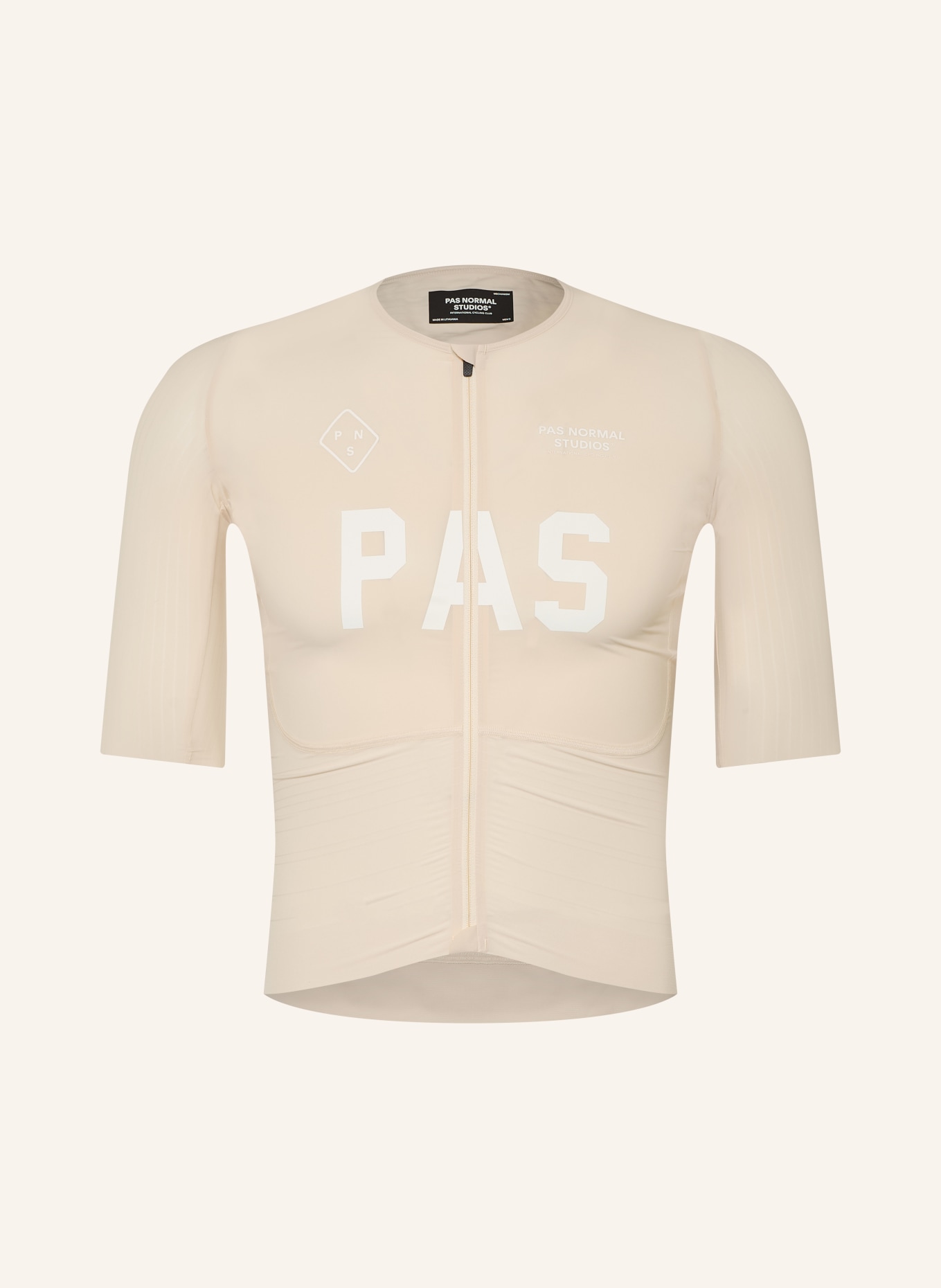 PAS NORMAL STUDIOS Radtrikot PAS MECHANISM PRO: CREME / WEISS