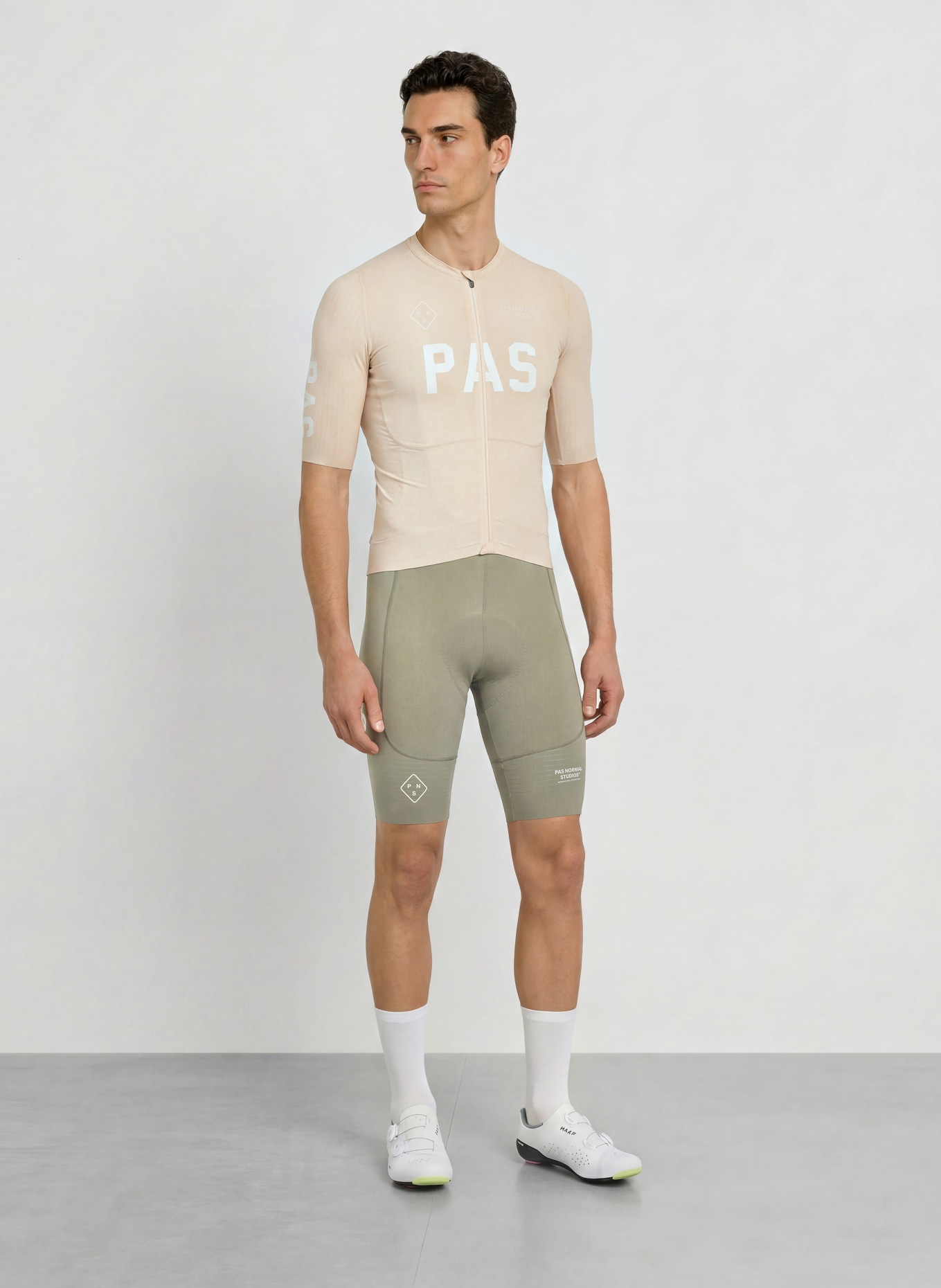 PAS NORMAL STUDIOS Radtrikot PAS MECHANISM PRO: CREME / WEISS