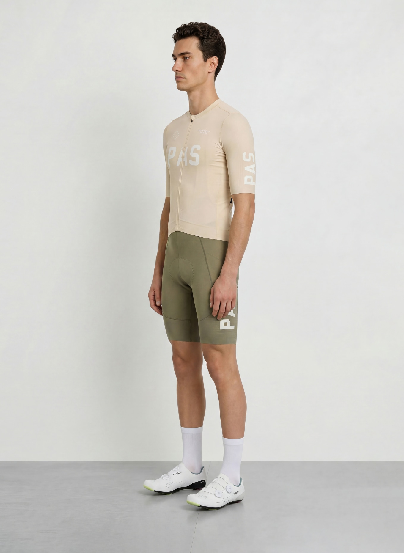 PAS NORMAL STUDIOS Radtrikot PAS MECHANISM PRO: CREME / WEISS
