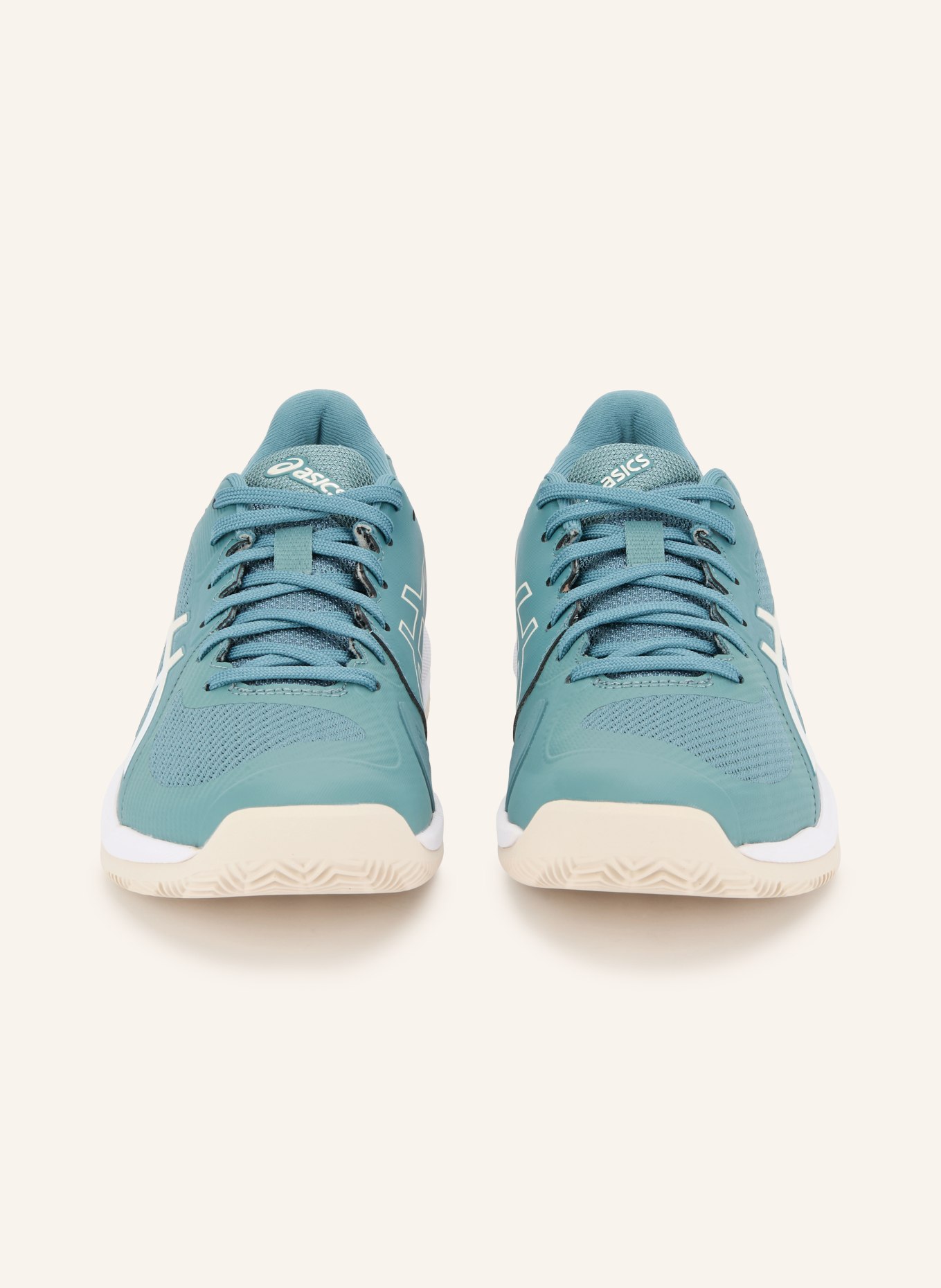 ASICS Tennisschuhe SOLUTION SWIFT FF2 CLAY: PETROL / SILBER / WEISS