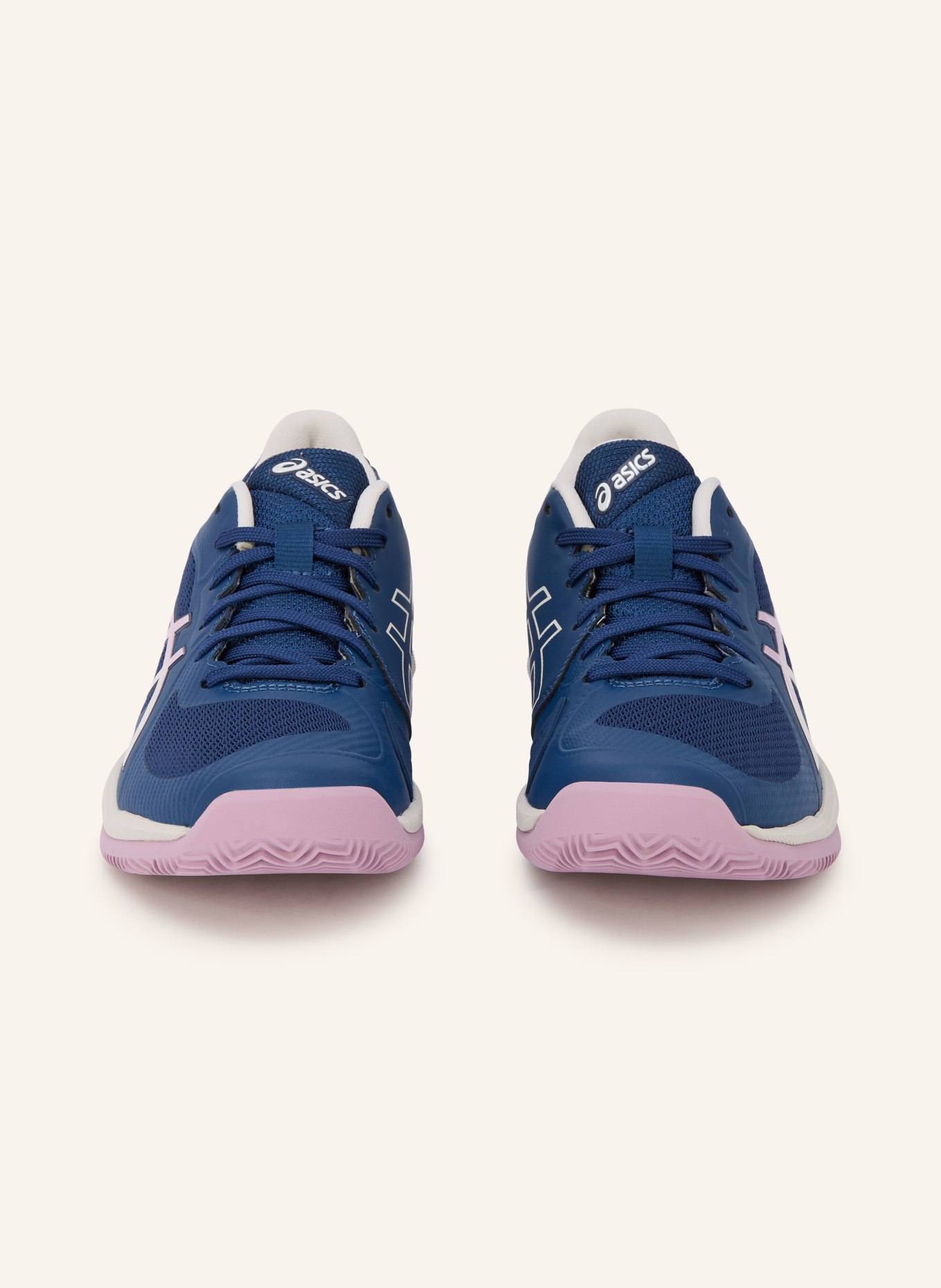 ASICS SOLUTION SWIFT FF2 CLAY tennis shoes: DARK BLUE / LIGHT PURPLE / WHITE