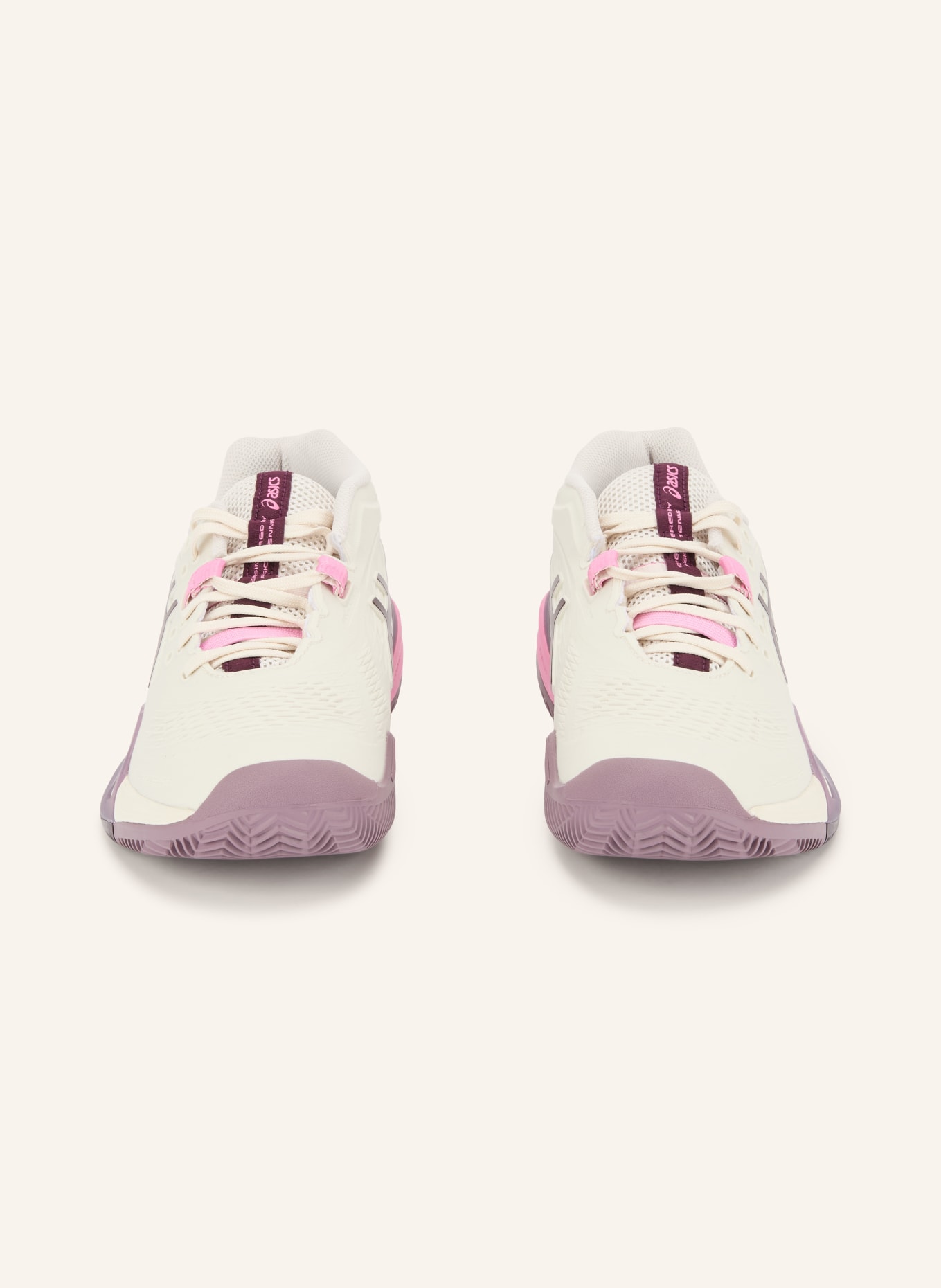 ASICS Chaussures de tennis GEL-RESOLUTION X CLAY: CRÈME / ROSE / LILAS FONCÉ