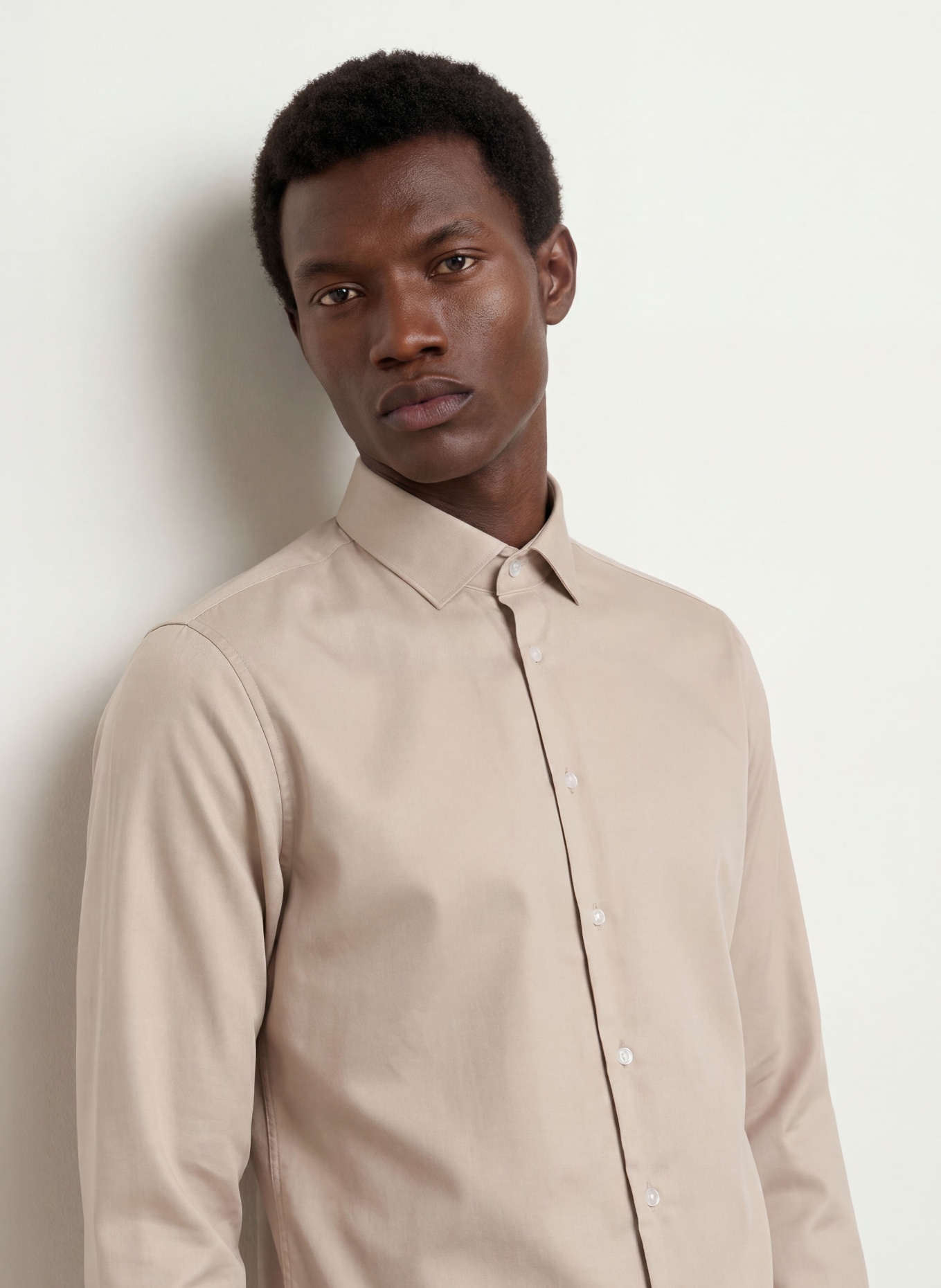 seidensticker Overhemd Shaped Fit: BEIGE