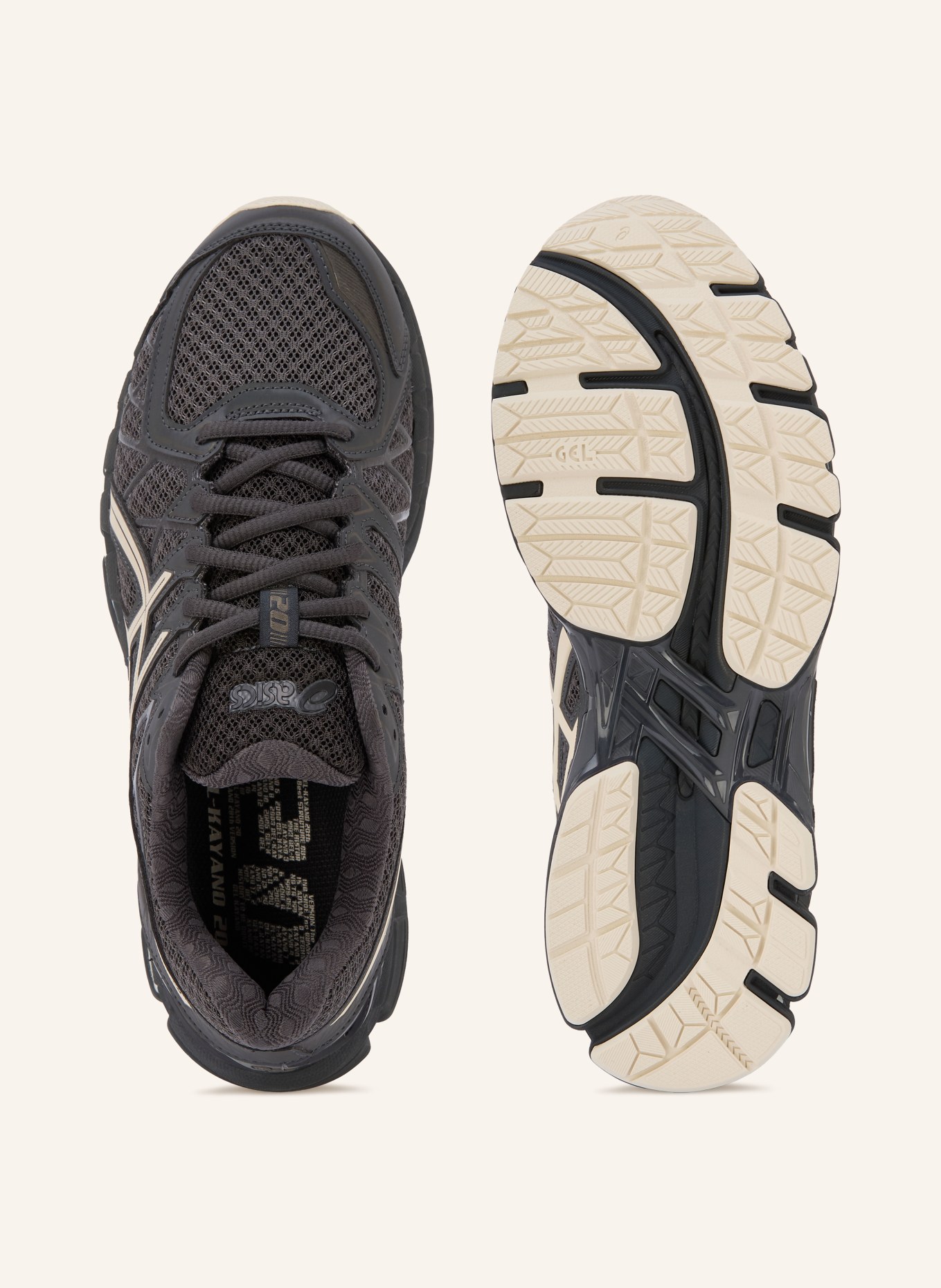 ASICS Sneaker GEL-KAYANO 20: DUNKELGRAU / CREME