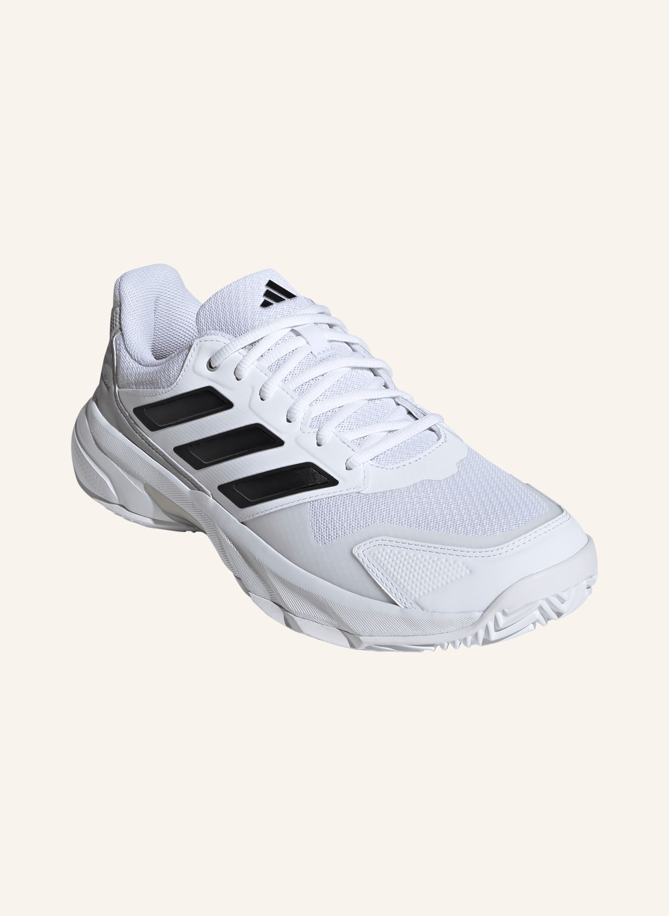 adidas DEFIANT SPEED 2 tennis shoes: WHITE / BLACK
