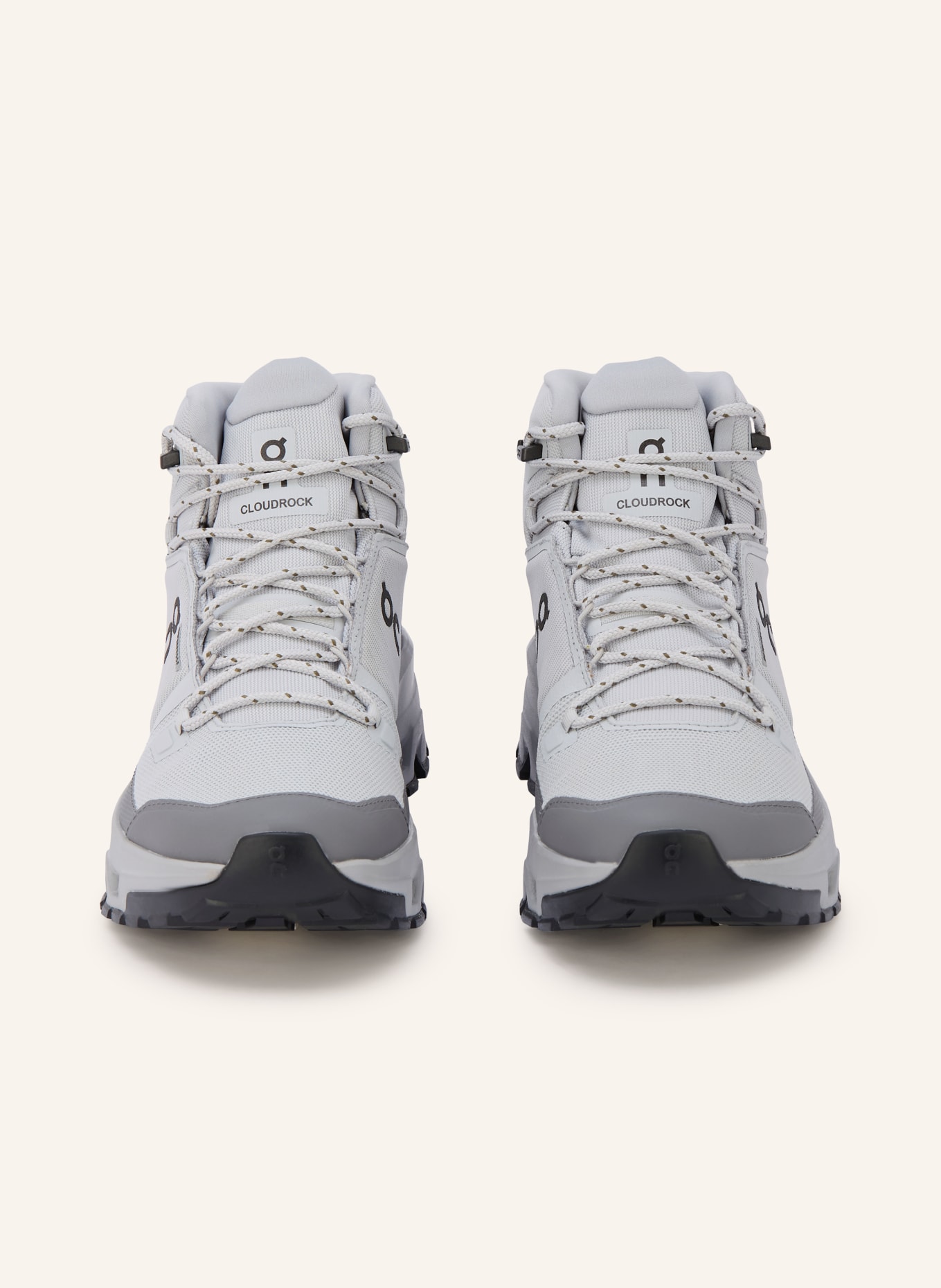 On Wandelschoenen CLOUDROCK MID WP: LICHTGRIJS / GRIJS
