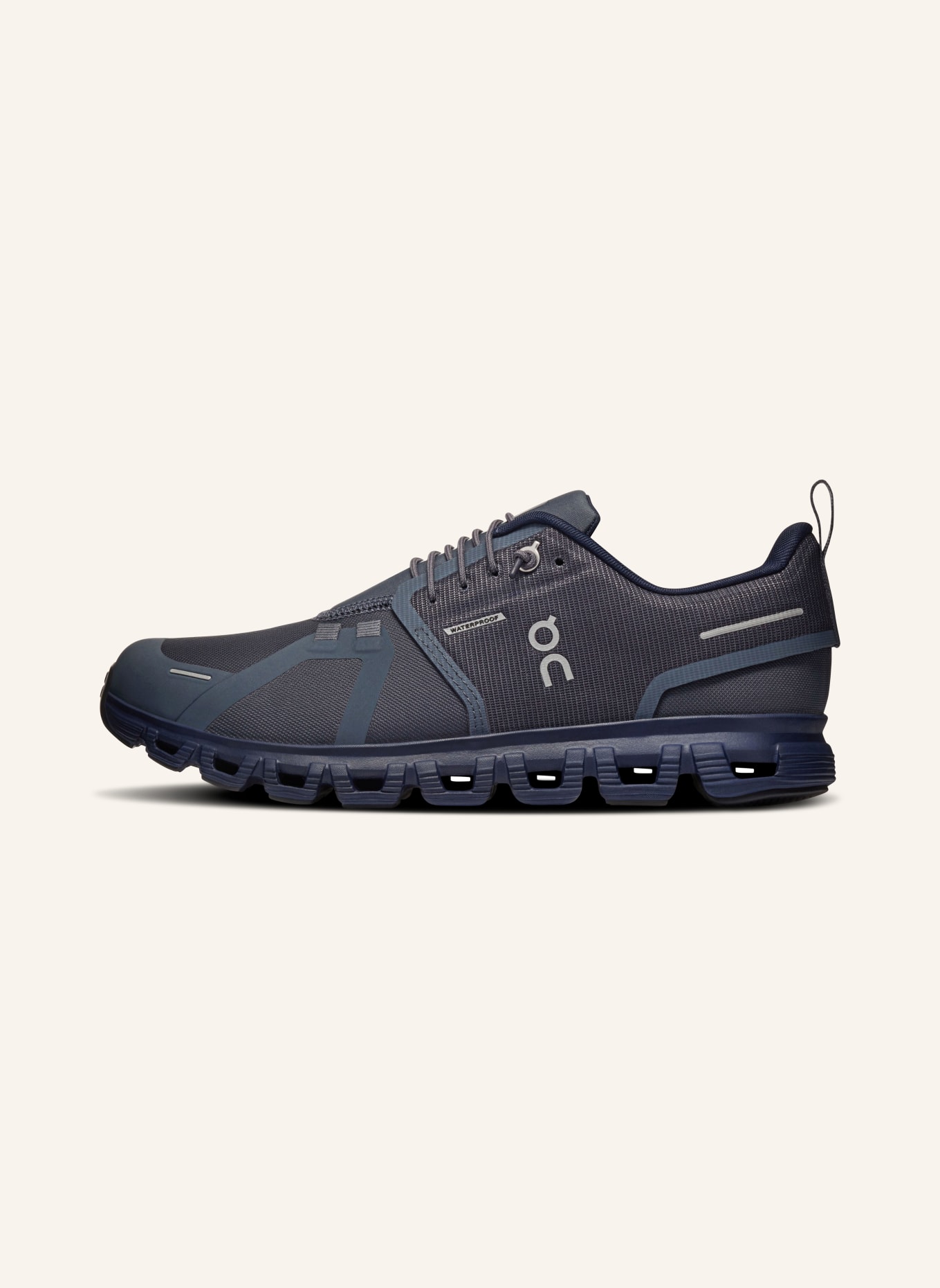 On Sneaker CLOUD 6 WP: BLAUWGRIJS / DONKERBLAUW