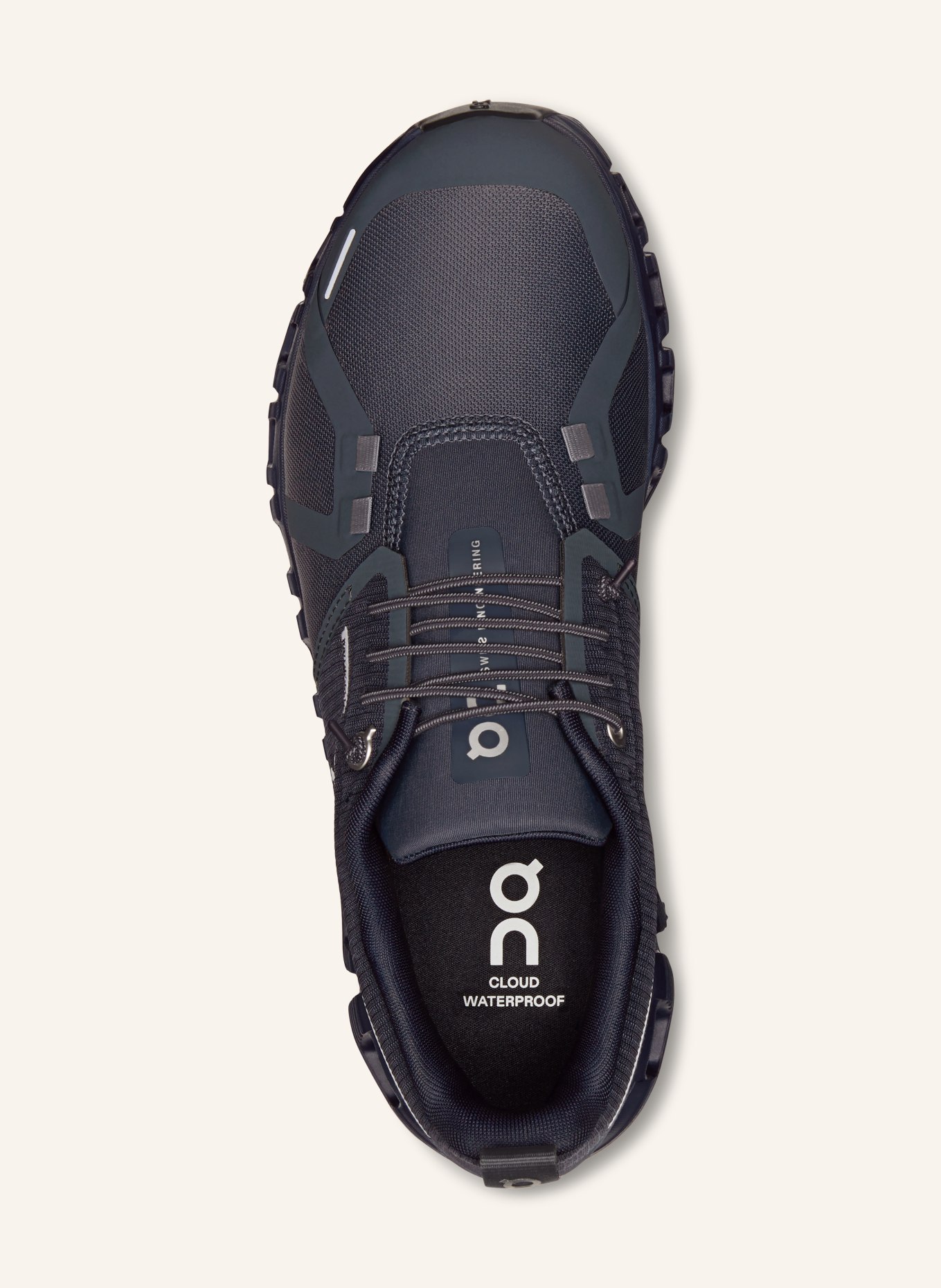 On Sneaker CLOUD 6 WP: BLAUWGRIJS / DONKERBLAUW