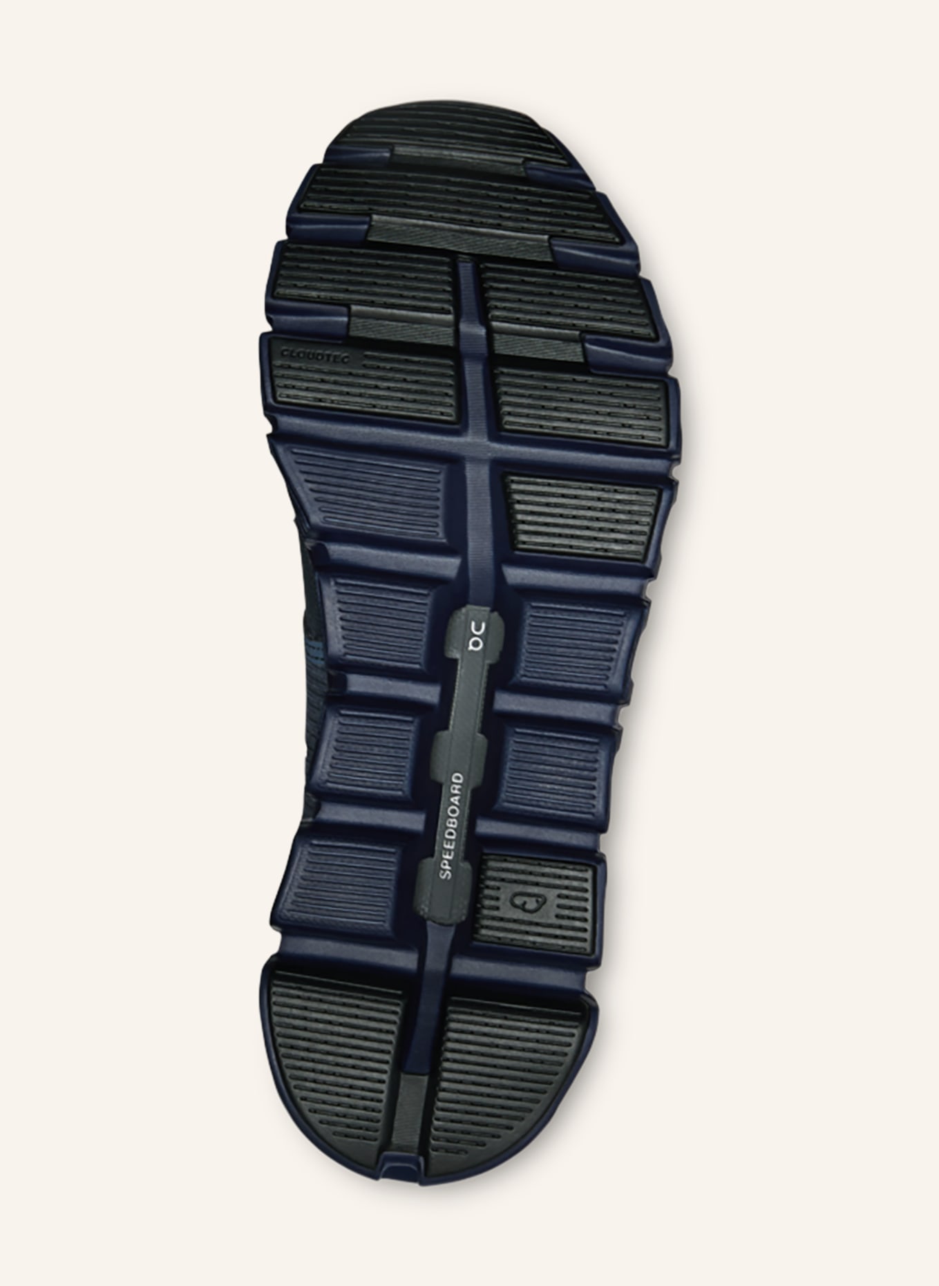 On Sneaker CLOUD 6 WP: BLAUWGRIJS / DONKERBLAUW