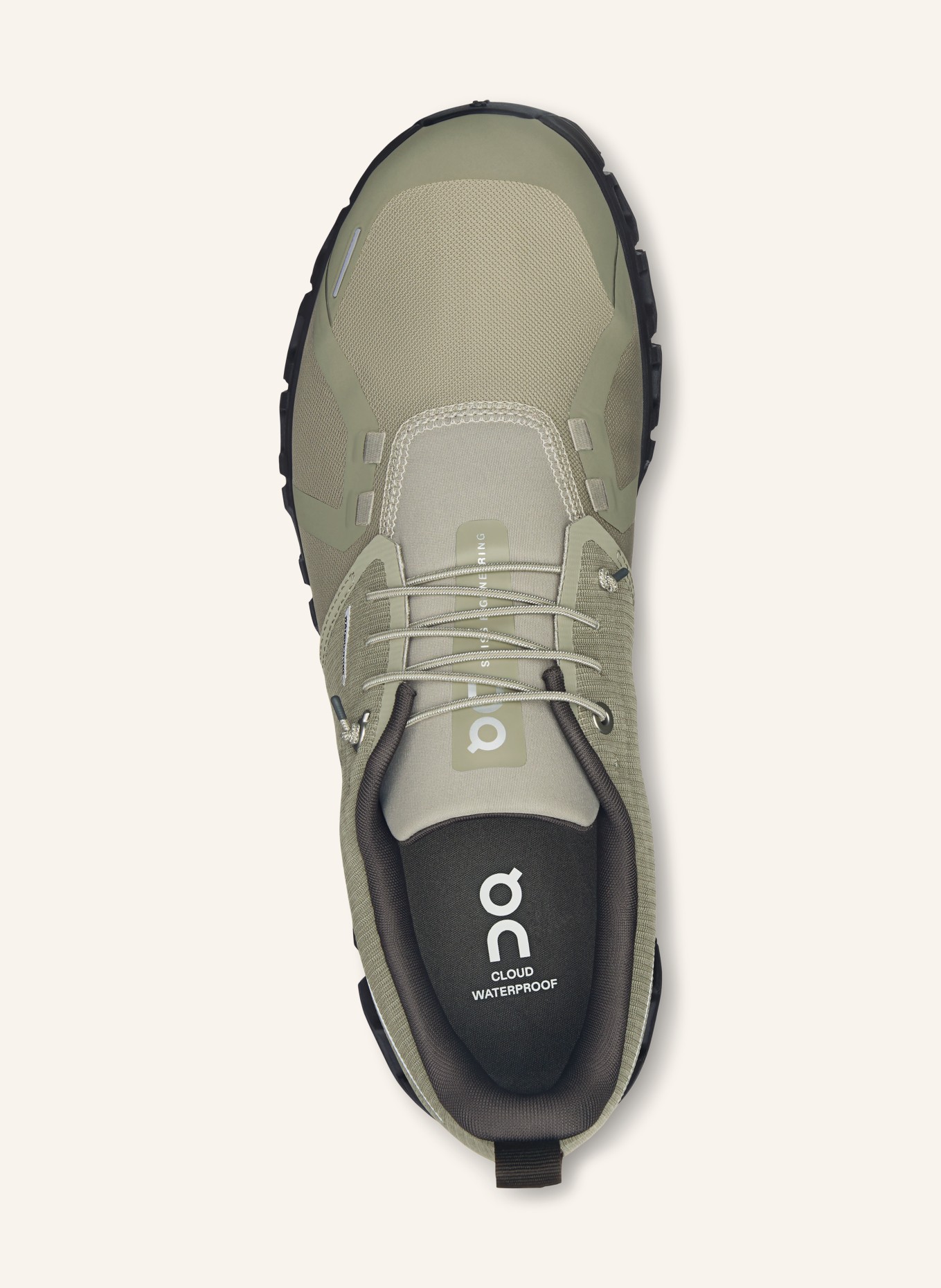 On CLOUD 6 WP sneaker: OLIVE