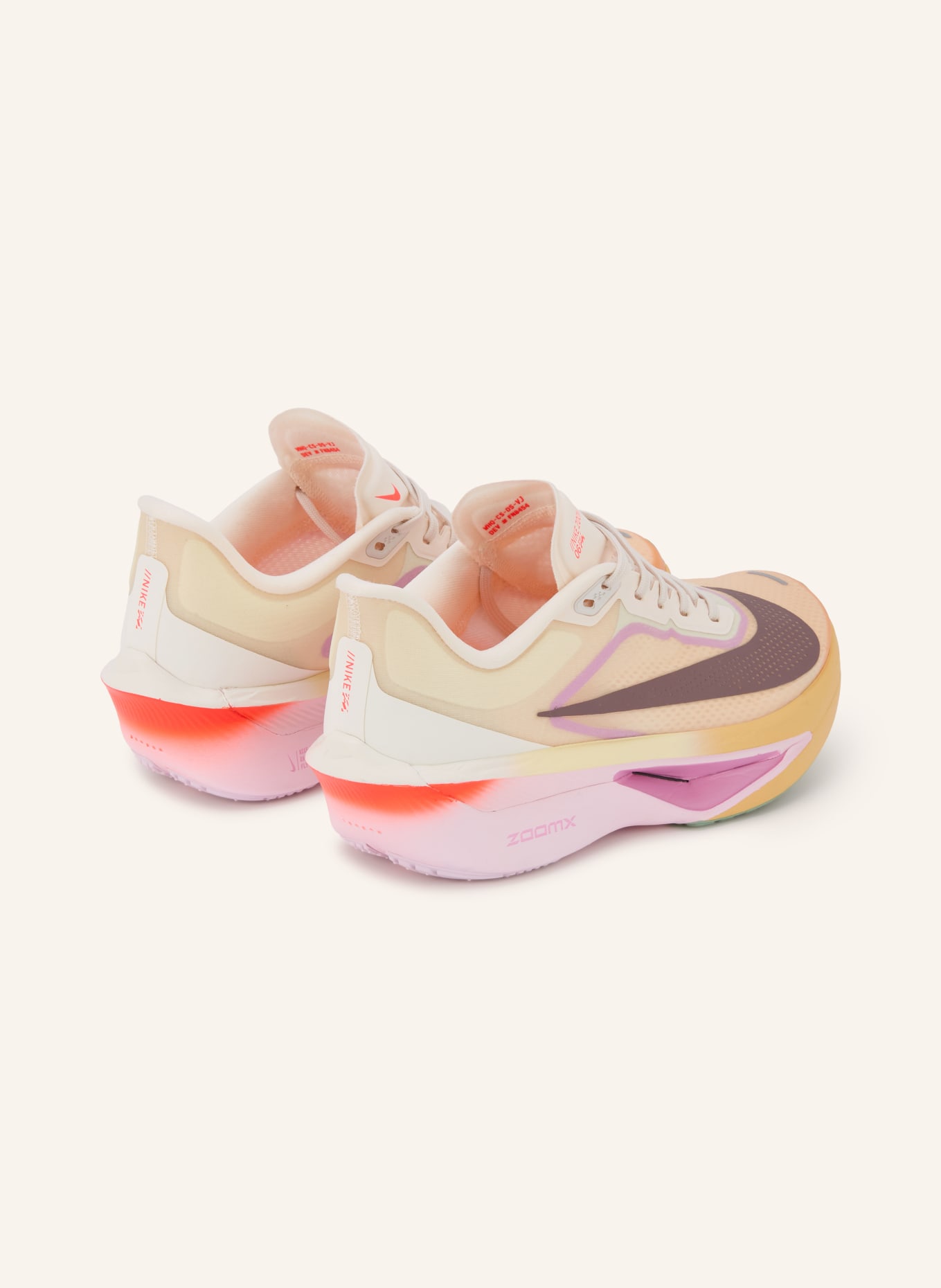 Nike Laufschuhe ZOOM FLY 6: BEIGE / ROSA / ORANGE
