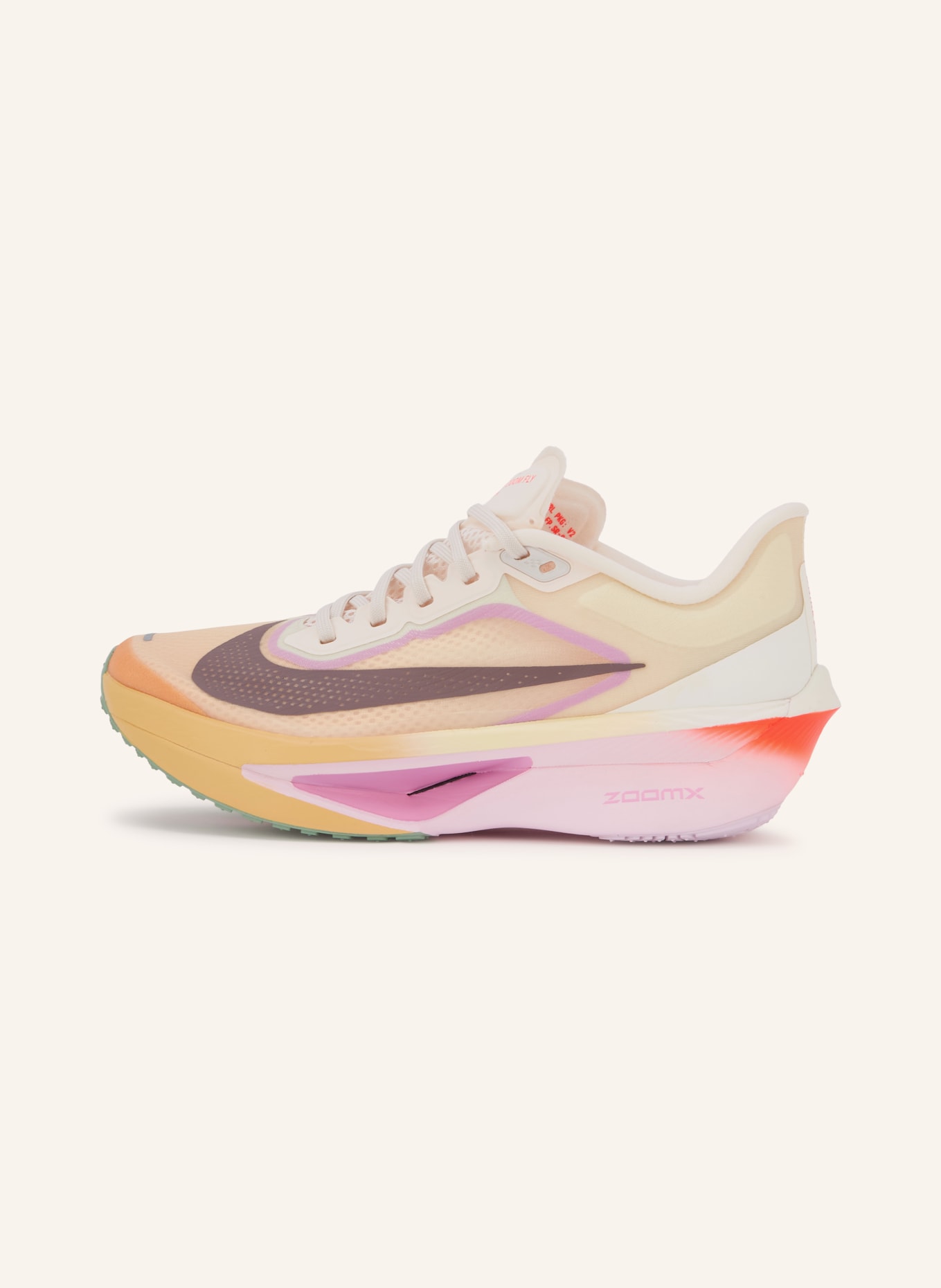 Nike Laufschuhe ZOOM FLY 6: BEIGE / ROSA / ORANGE