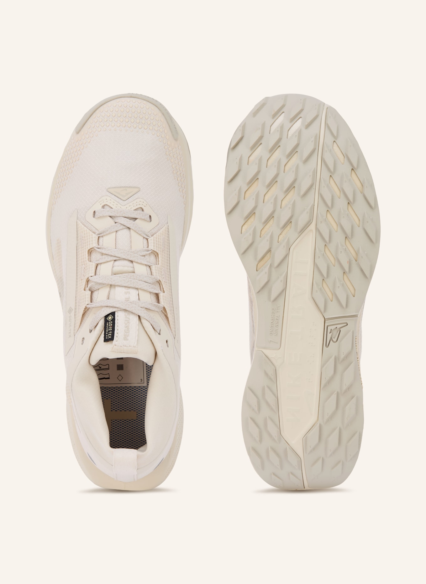 Nike Trail running shoes PEGASUS TRAIL 5 GTX: CREAM / ECRU / LIGHT GRAY