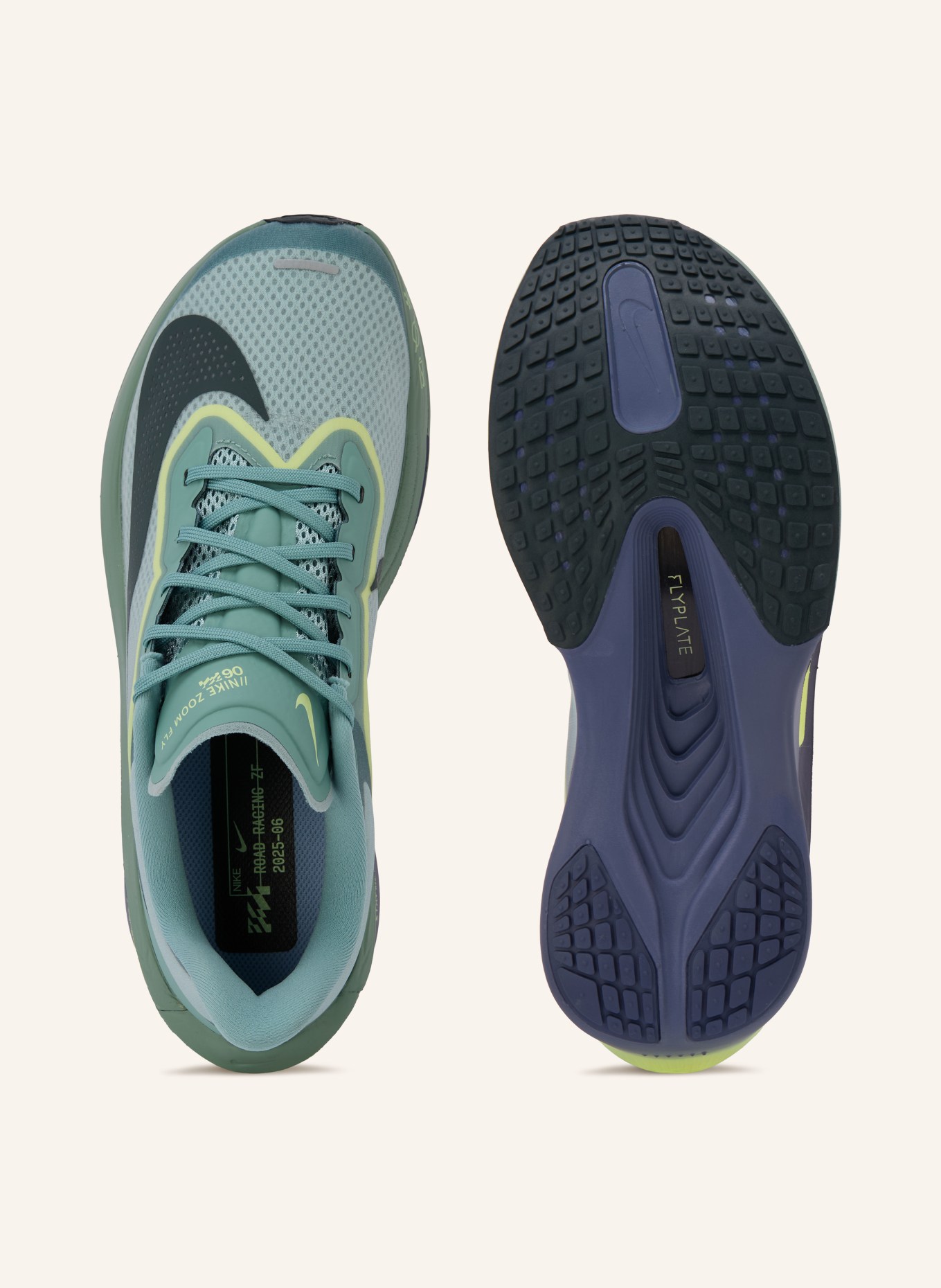 Nike Laufschuhe ZOOM FLY 6: PETROL / HELLGELB