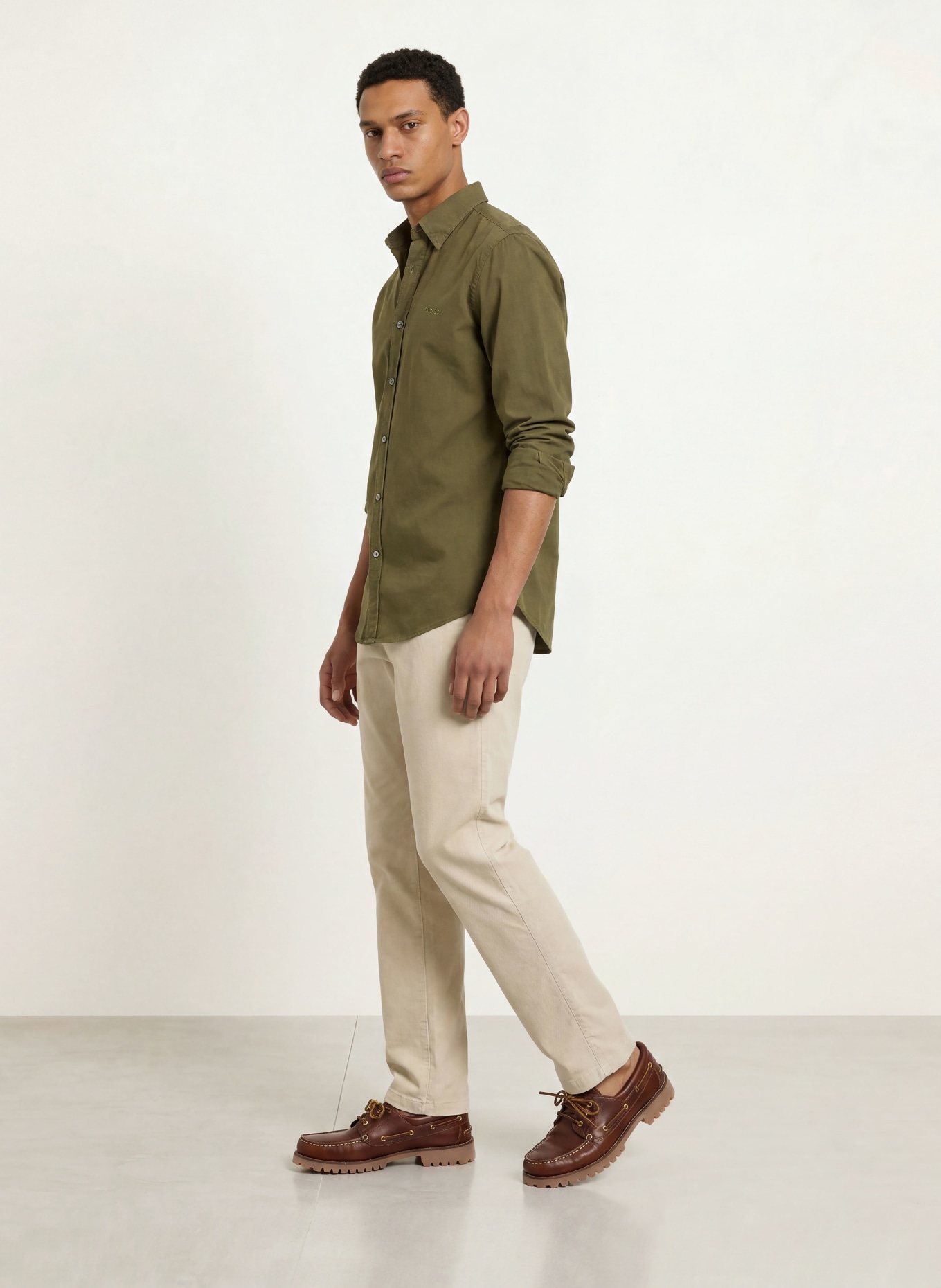 BOSS Hemd RELEGANT Regular Fit: OLIV