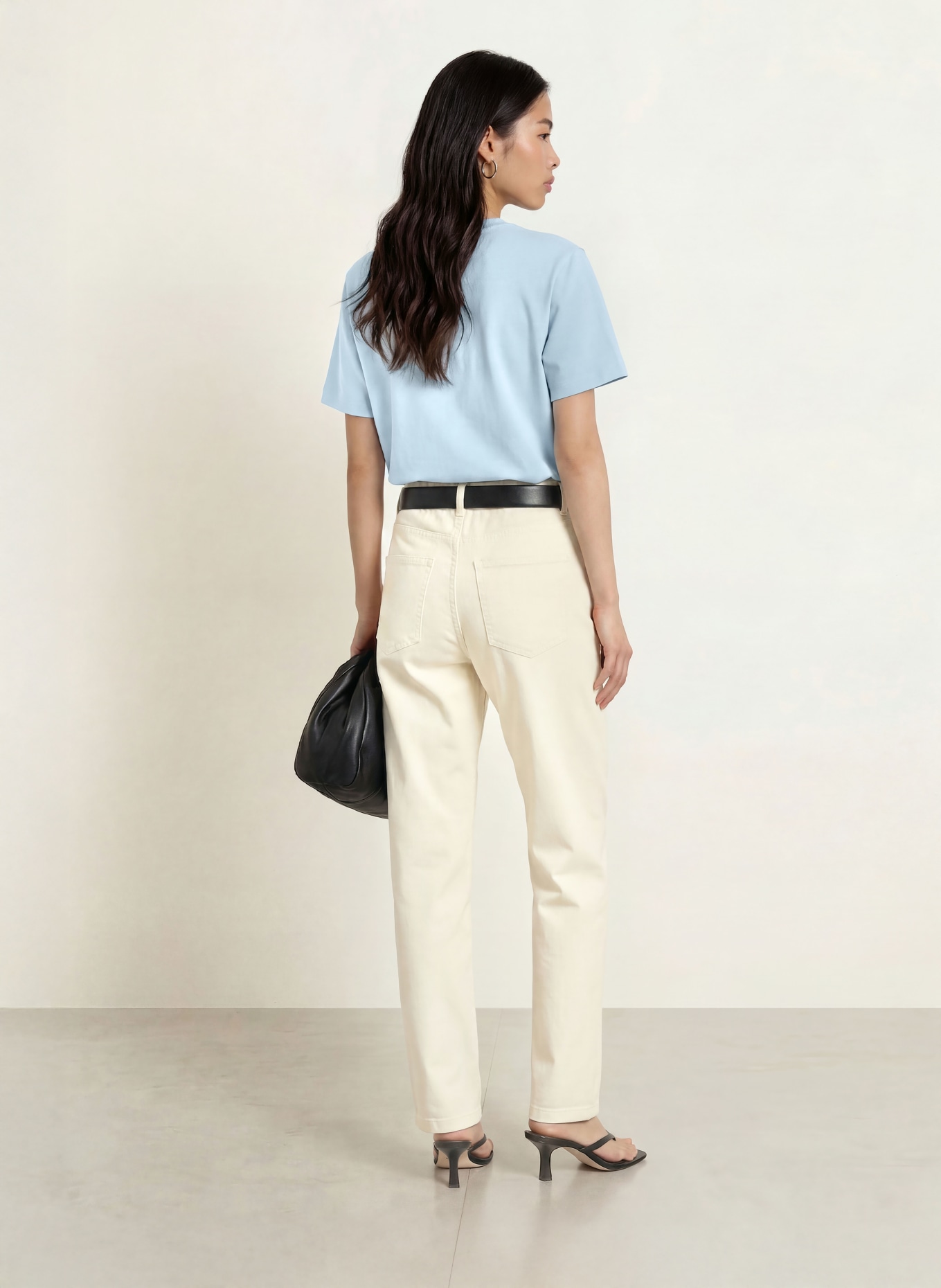 SELECTED T-shirt: BLEU CLAIR