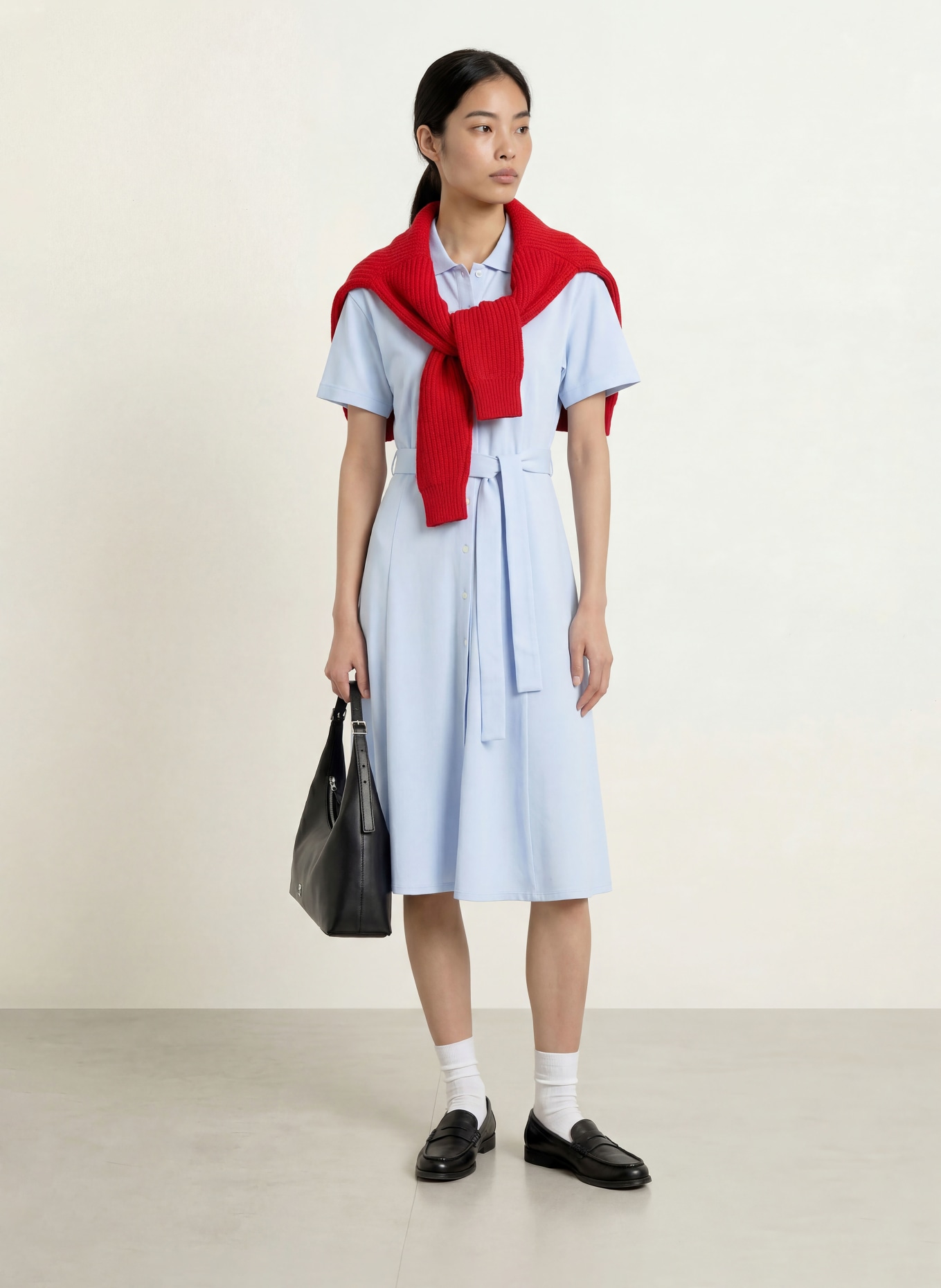 LACOSTE Kleid: HELLBLAU