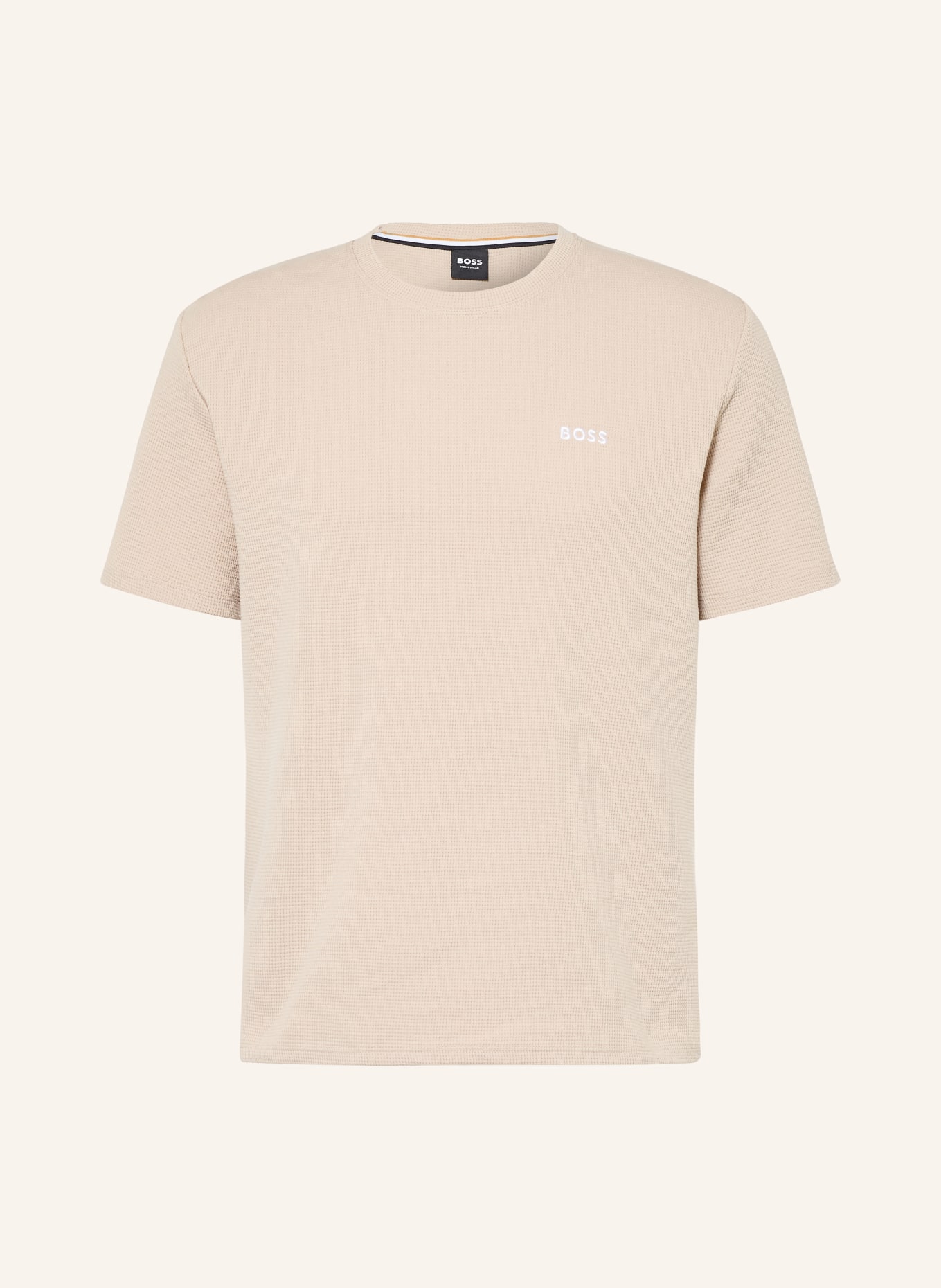 BOSS Schlafshirt: BEIGE