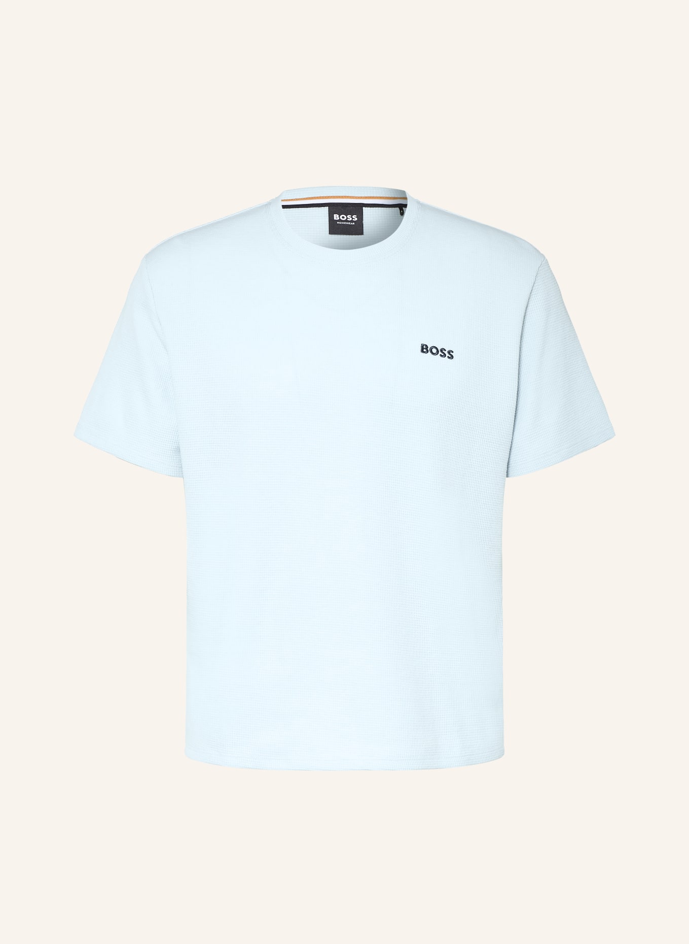 BOSS slaapshirt: LICHTBLAUW