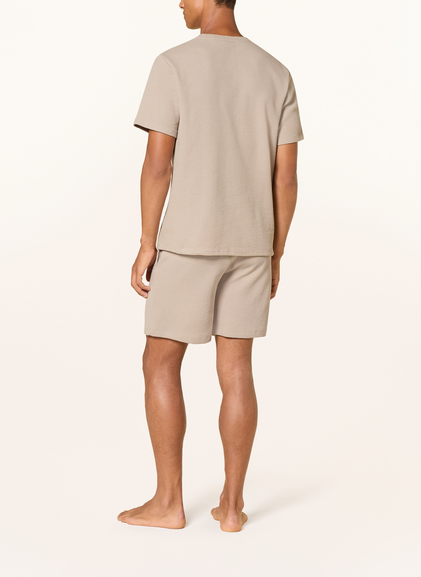 BOSS Slaapshort: BEIGE