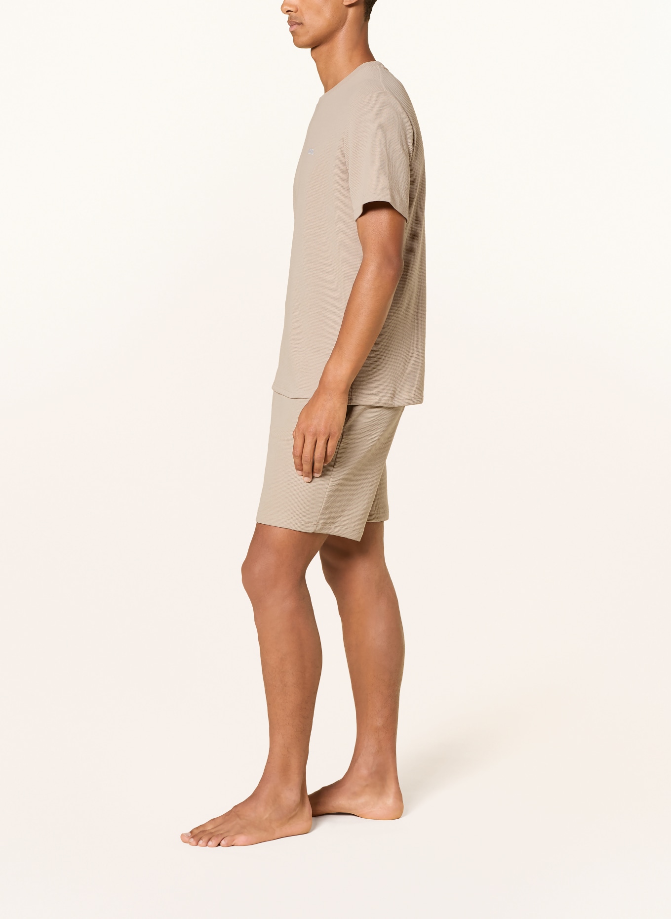 BOSS Slaapshort: BEIGE