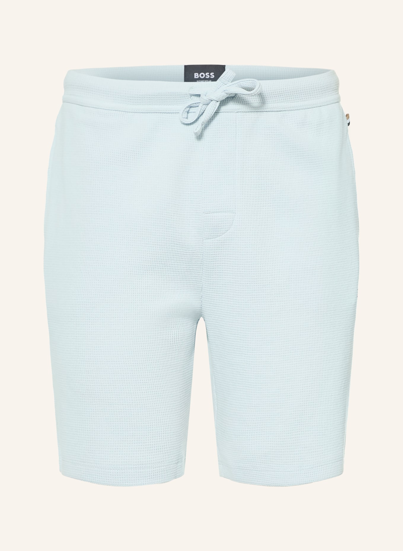 BOSS Slaapshort: LICHTBLAUW