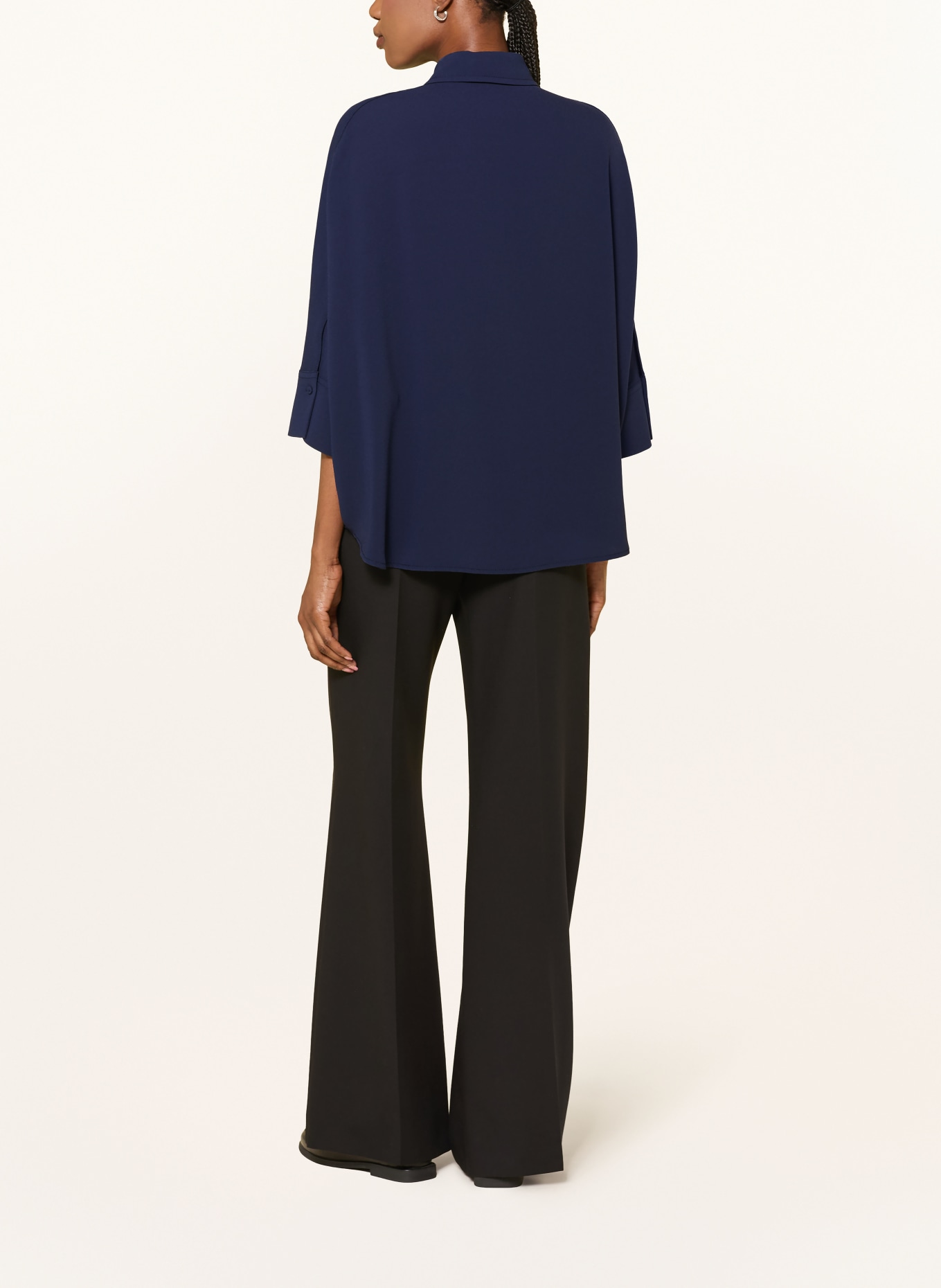windsor. Hemdbluse mit 3/4-Arm: DUNKELBLAU