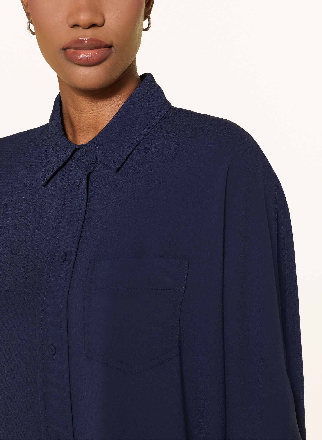 windsor. Hemdbluse mit 3/4-Arm: DUNKELBLAU
