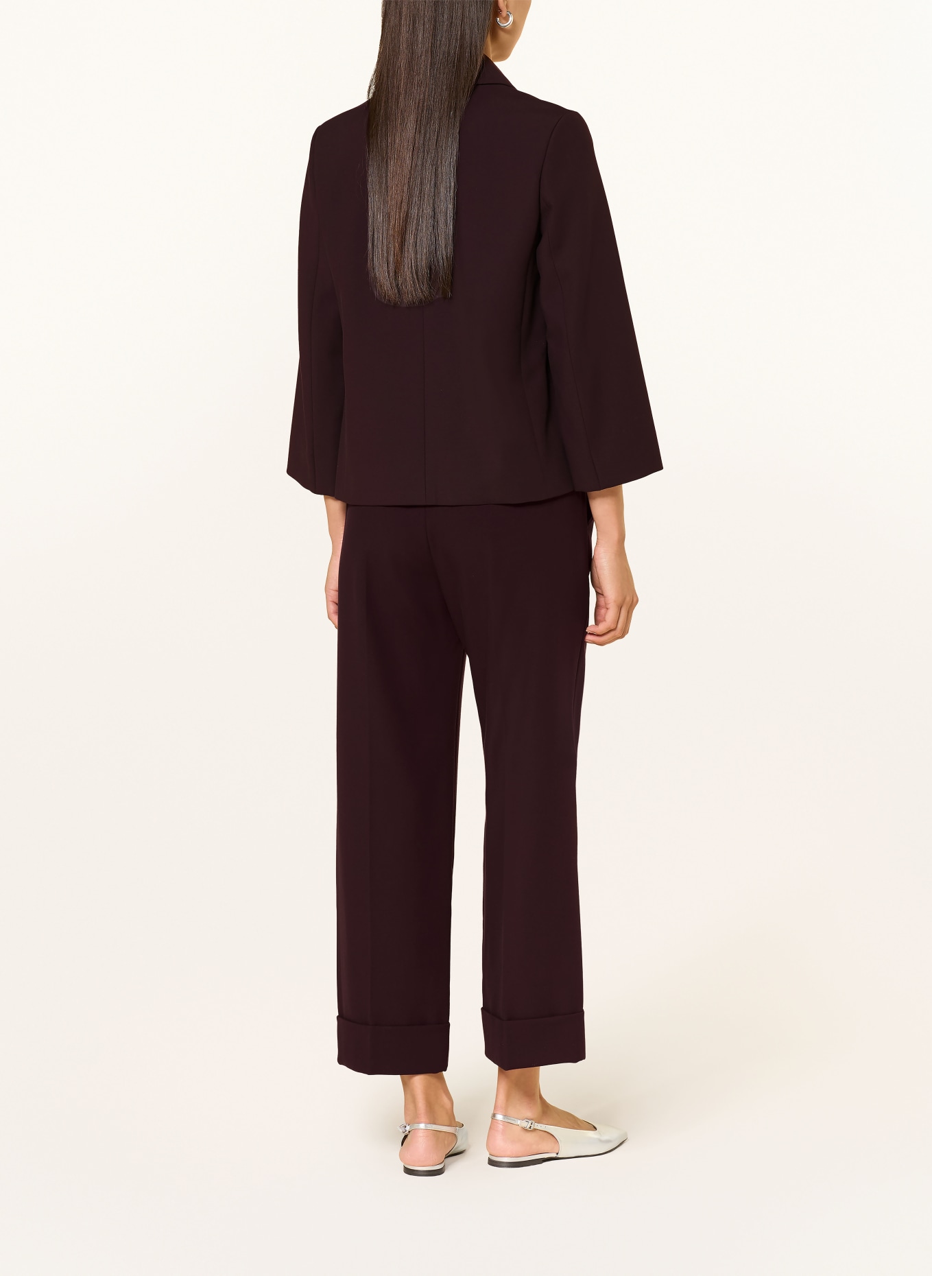 windsor. Kastenjacke aus Jersey mit 3/4-Arm: DUNKELLILA