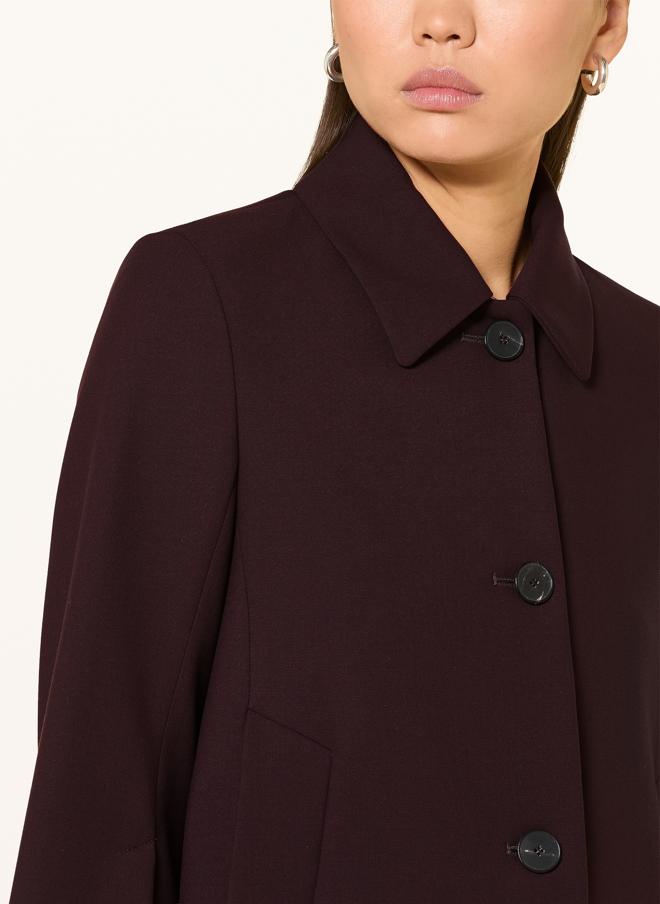 windsor. Kastenjacke aus Jersey mit 3/4-Arm: DUNKELLILA